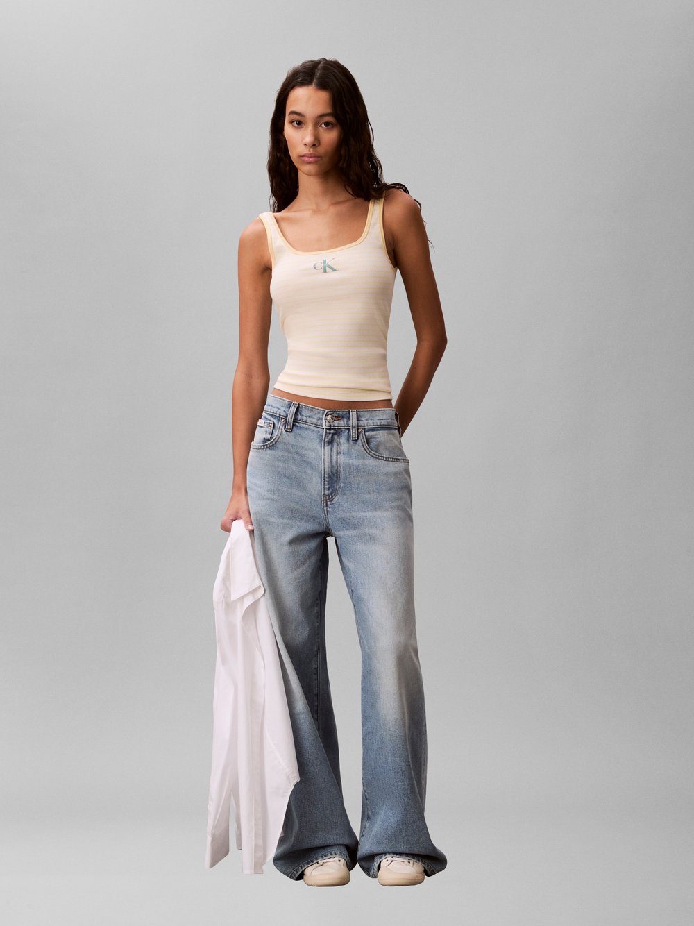 Calvin Klein Jeans podkoszulek Kobiety Bawełna żółty