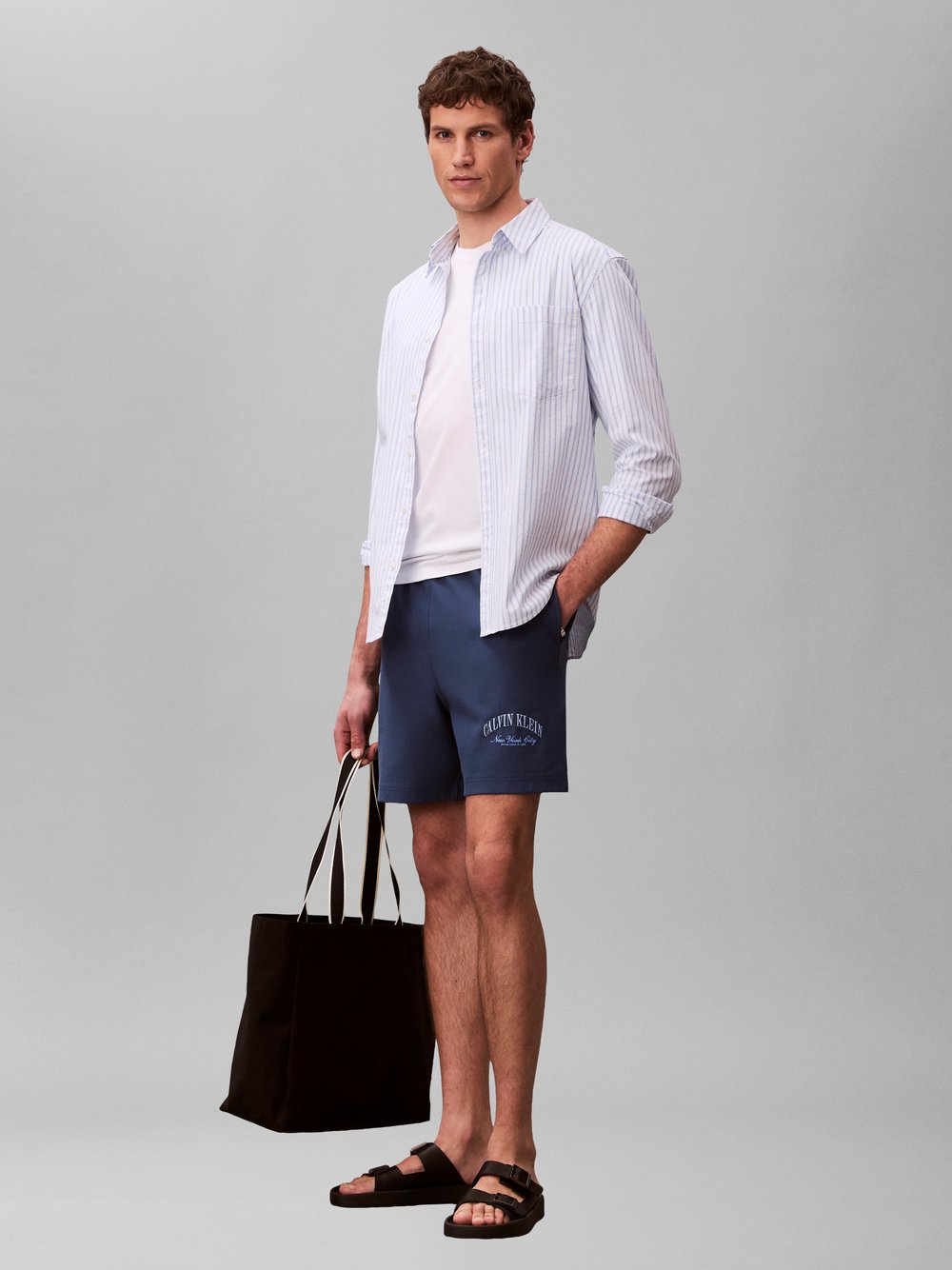 Calvin Klein Jeans Sweatshorts Herren blau, XL