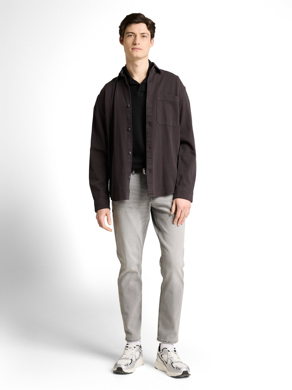 Tom Tailor Denim koszulka polo Mężczyźni Bawełna czarny