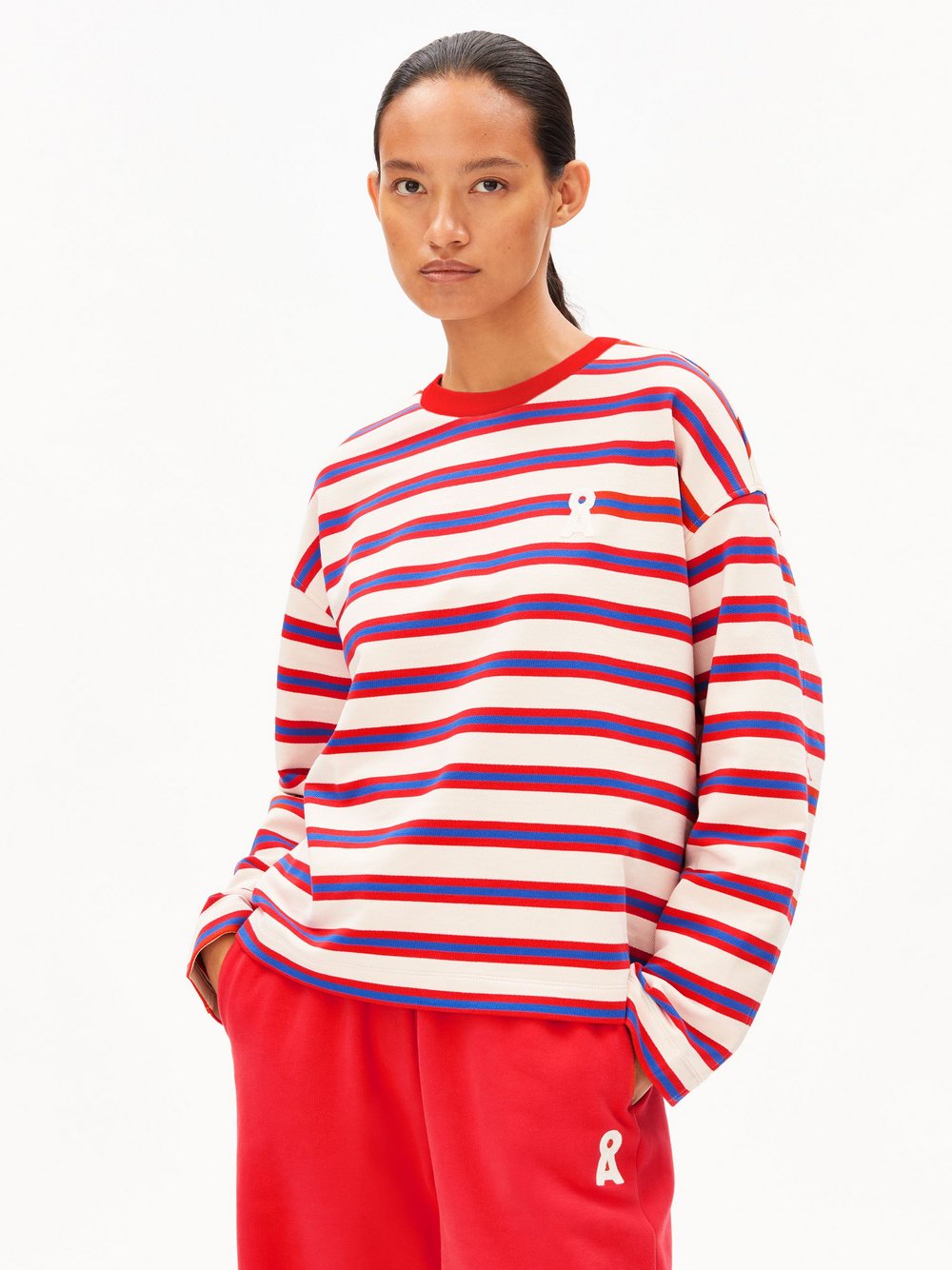 ARMEDANGELS Sweatshirt Damen Baumwolle (100%) mehrfarbig gestreift, M