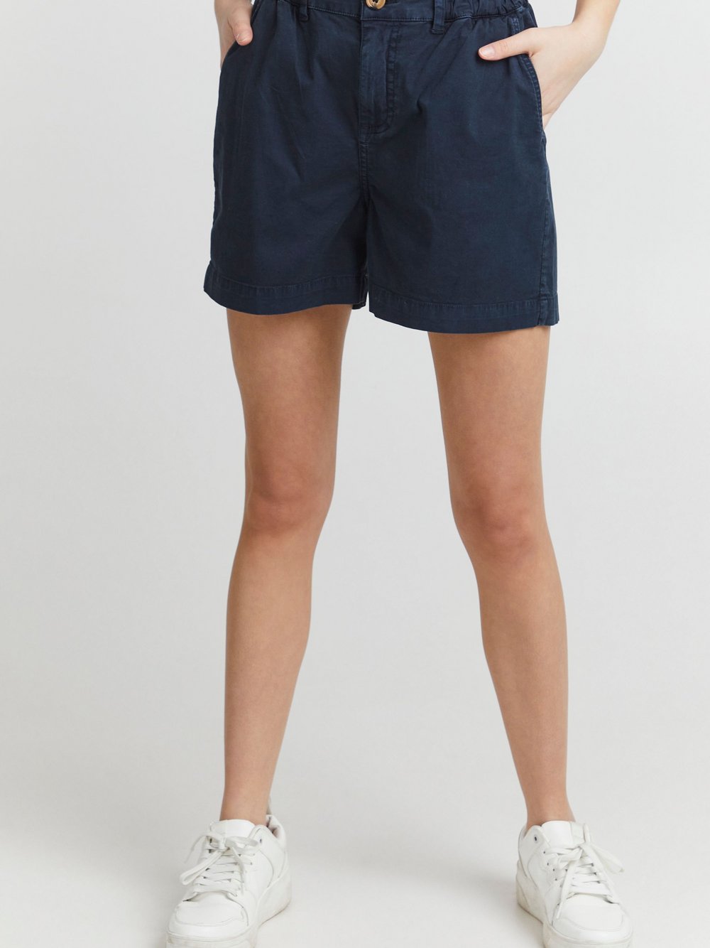 OXMO Stoffhose Damen Baumwolle blau, 34