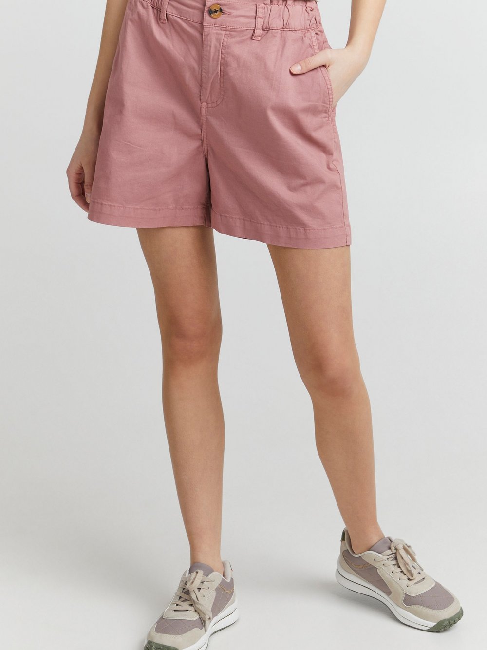 OXMO Stoffhose Damen Baumwolle rosa, 36