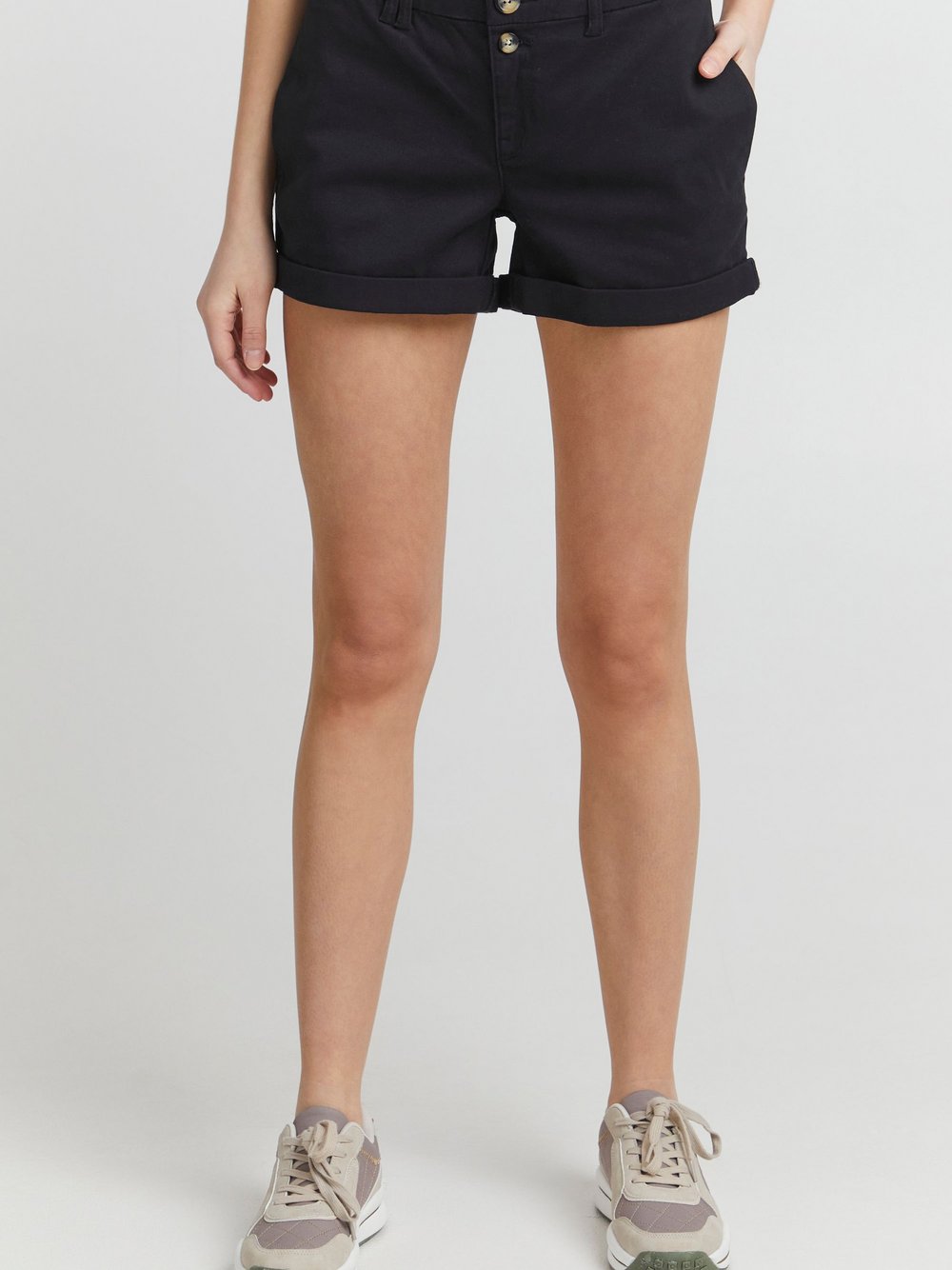 OXMO Shorts Damen Baumwolle schwarz, 34