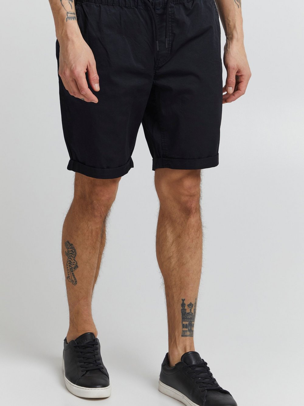 11 Project Chinoshorts Herren Baumwolle schwarz, XXXL