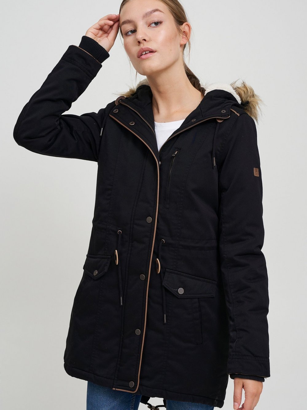 OXMO Parka Damen schwarz, L