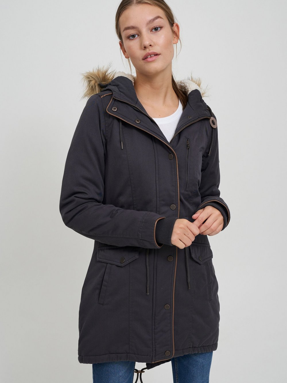 OXMO Parka Damen grau, S