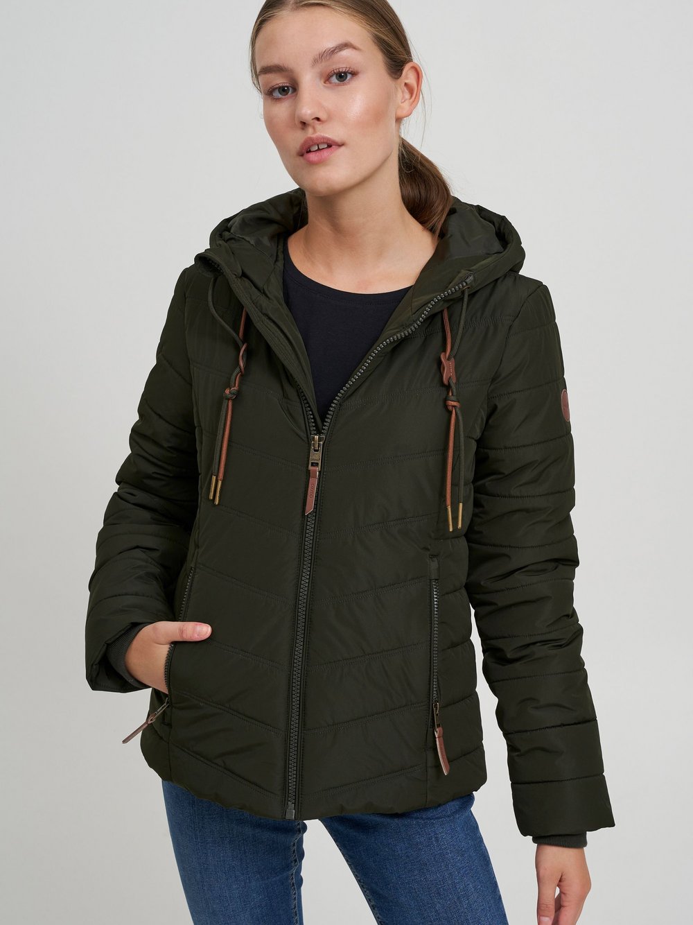 OXMO Winterjacke Damen grün, L