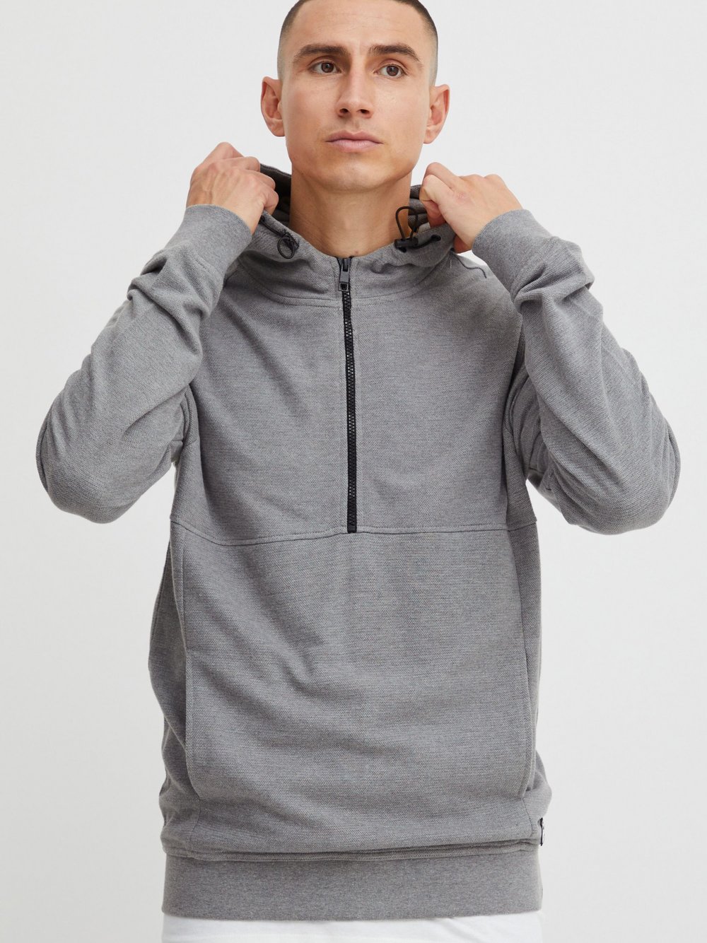 11 Project Hoodie Herren Baumwolle grau, M