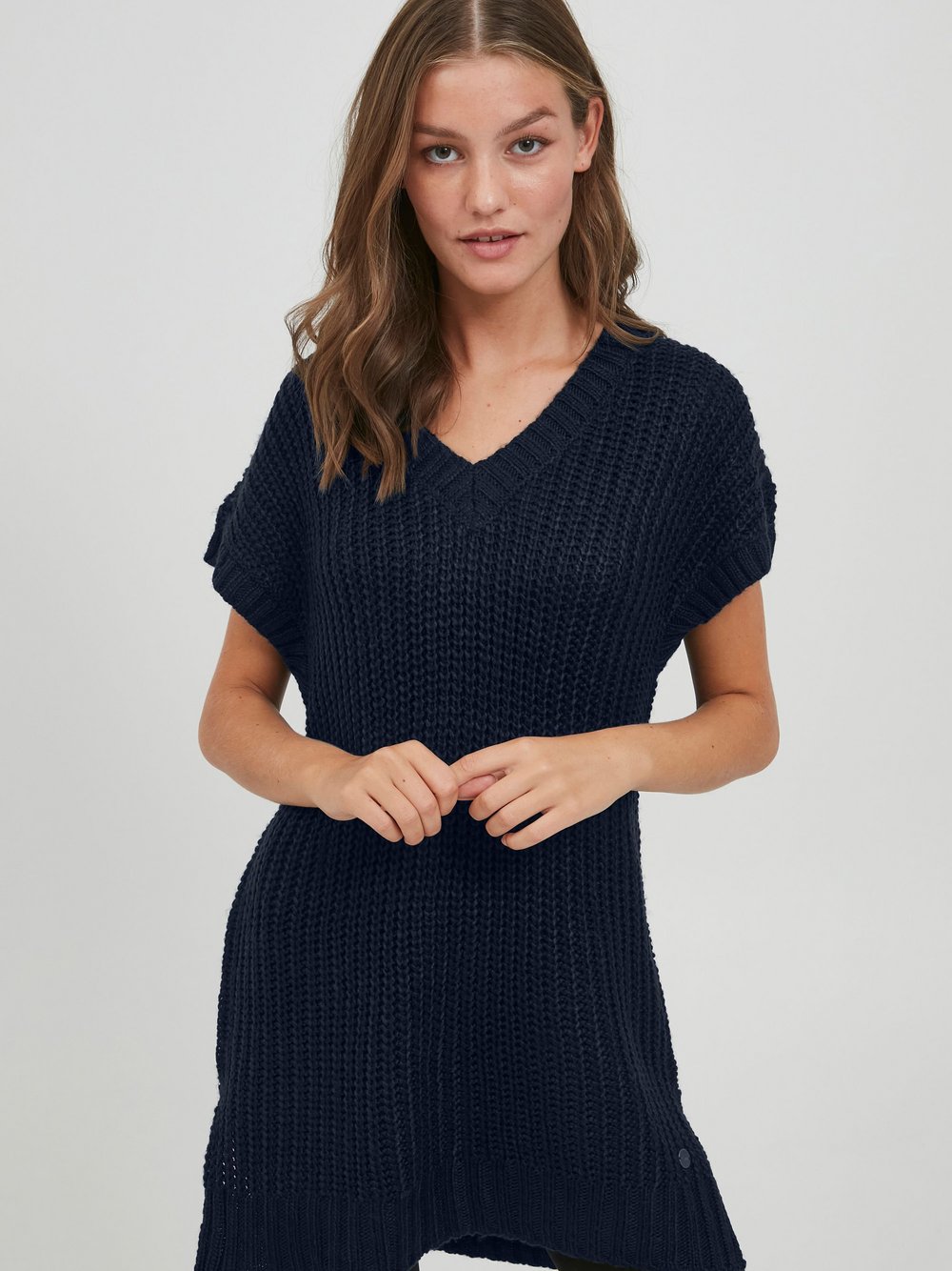 OXMO Strickpullover Damen blau, S