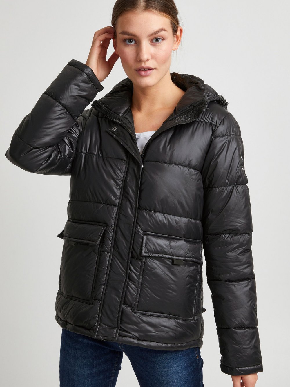 OXMO Winterjacke Damen schwarz, L