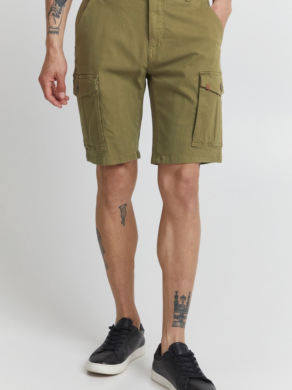 11 Project Cargoshorts Herren Baumwolle grün, L