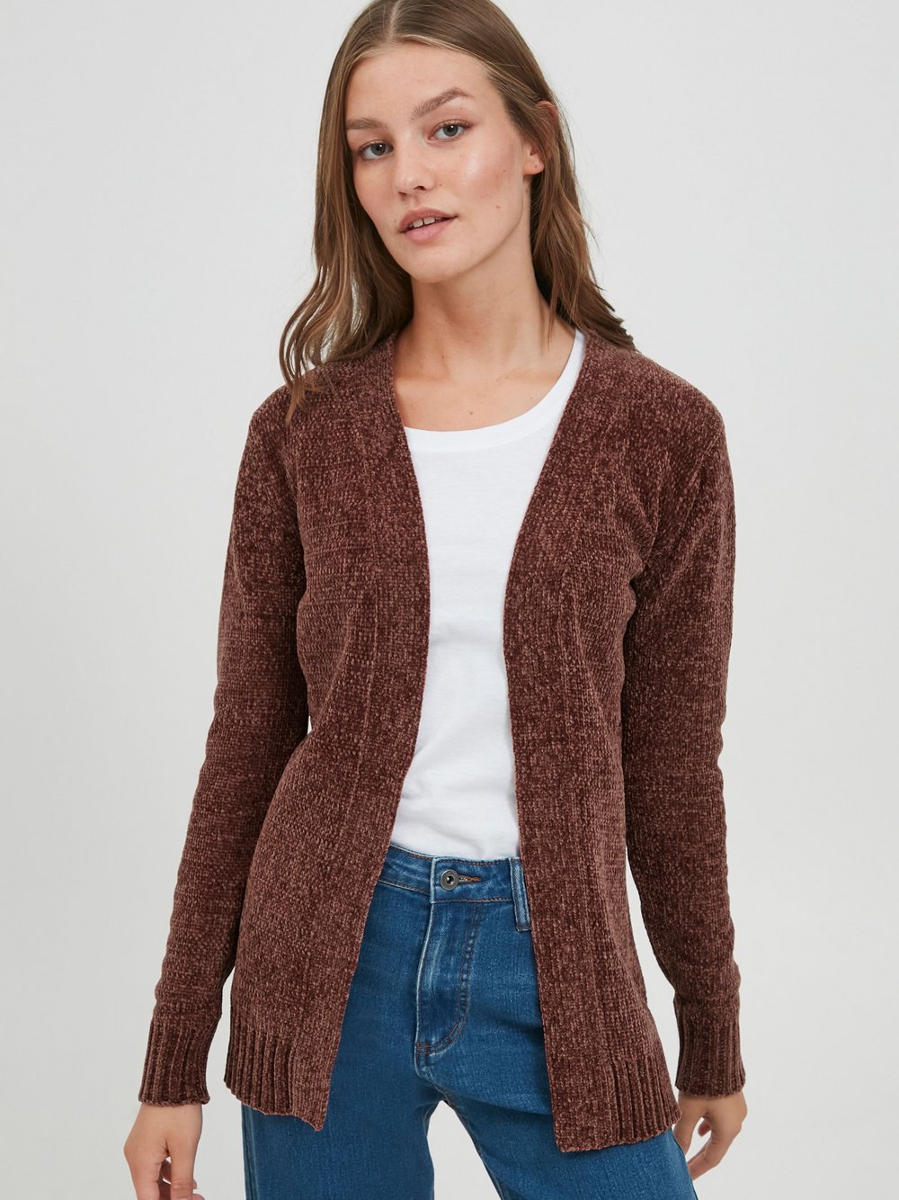 OXMO Cardigan Damen braun, XXL