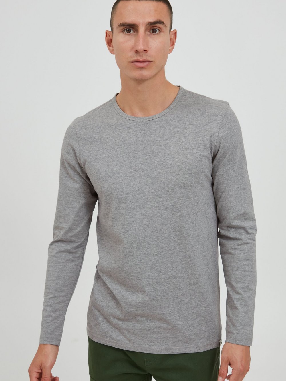 11 Project Longsleeve Herren Baumwolle grau, M