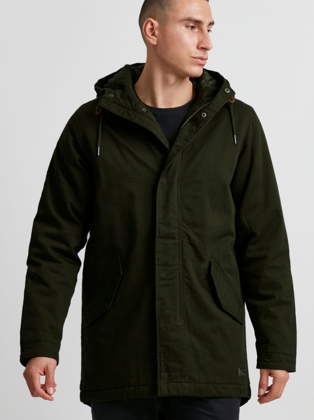 11 Project Parka Herren Baumwolle grün, XL