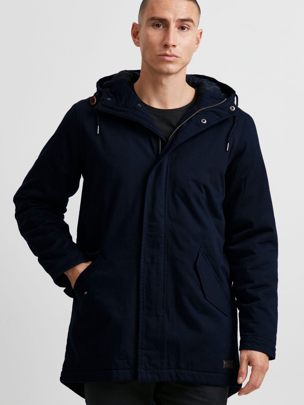 11 Project Parka Herren Baumwolle blau, L