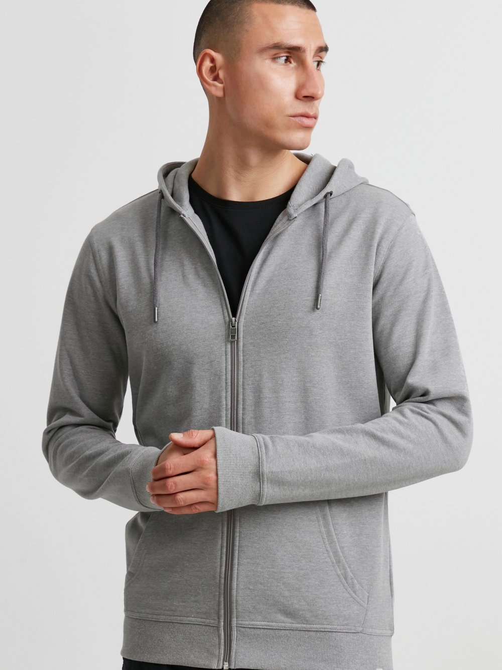 11 Project Sweatjacke Herren grau, M
