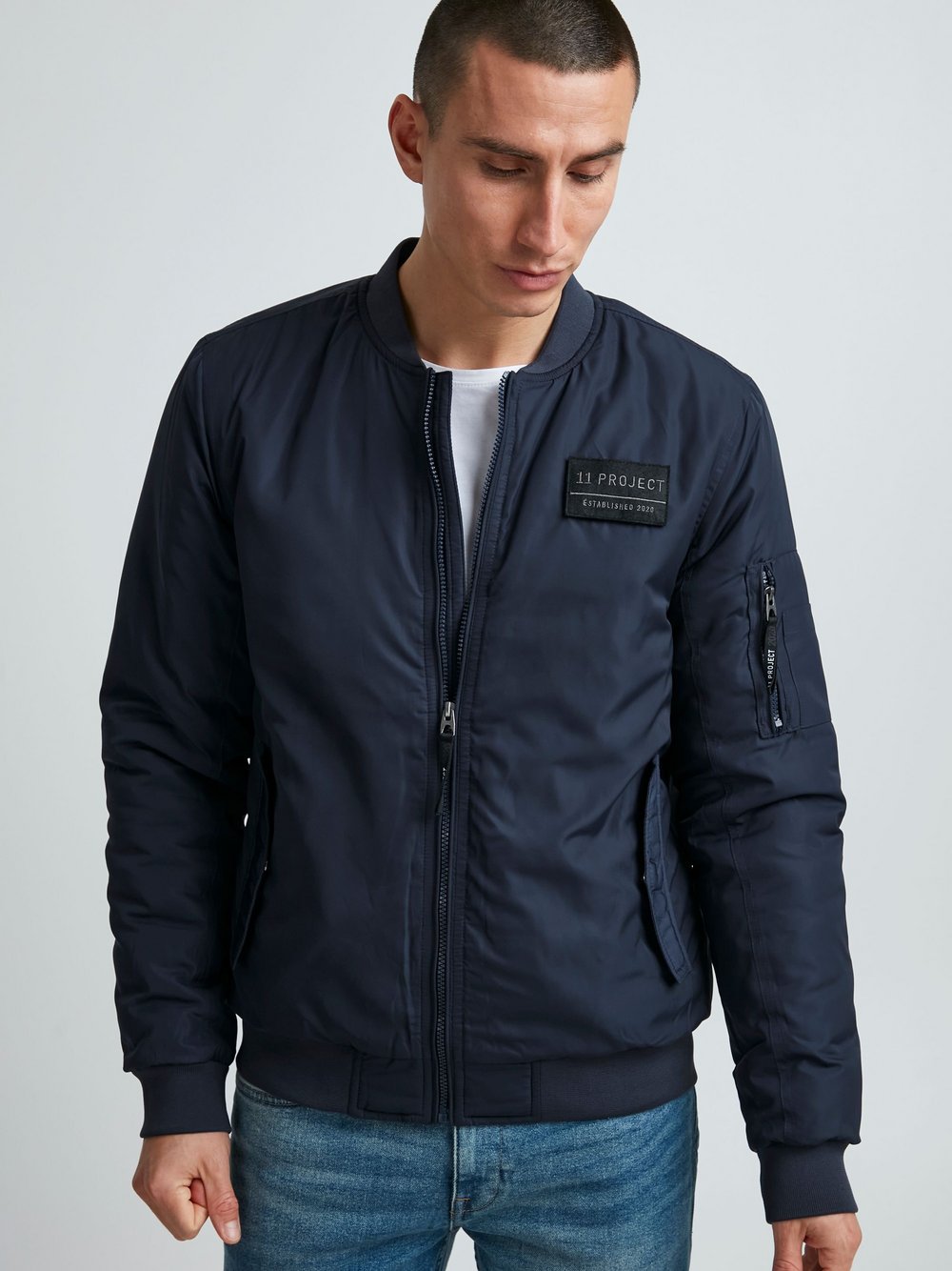 11 Project Bomberjacke Herren blau, M