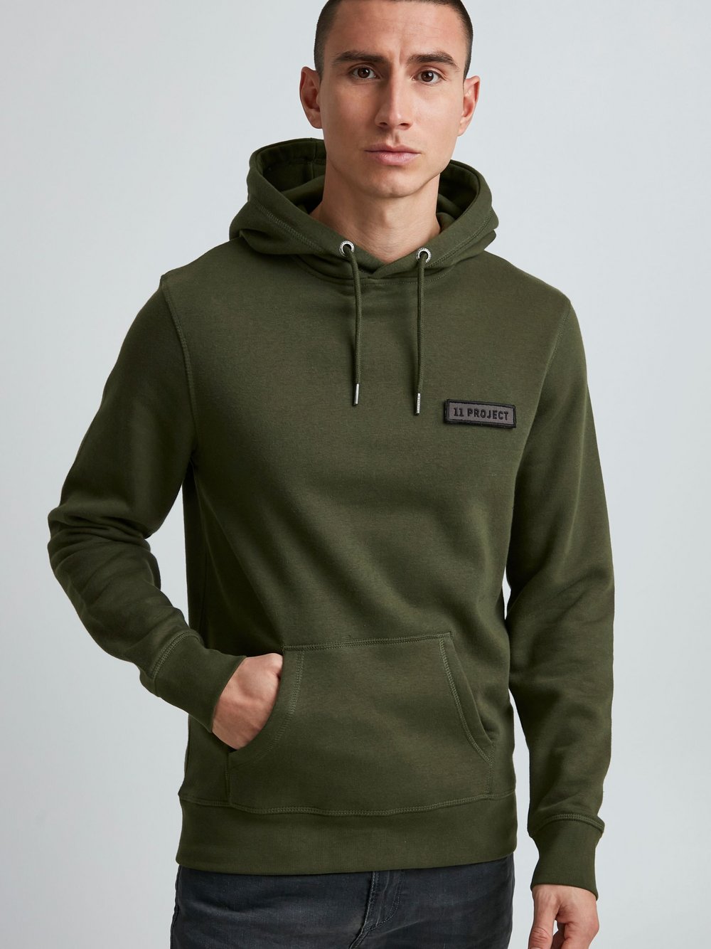11 Project Hoodie Herren grün, XXL