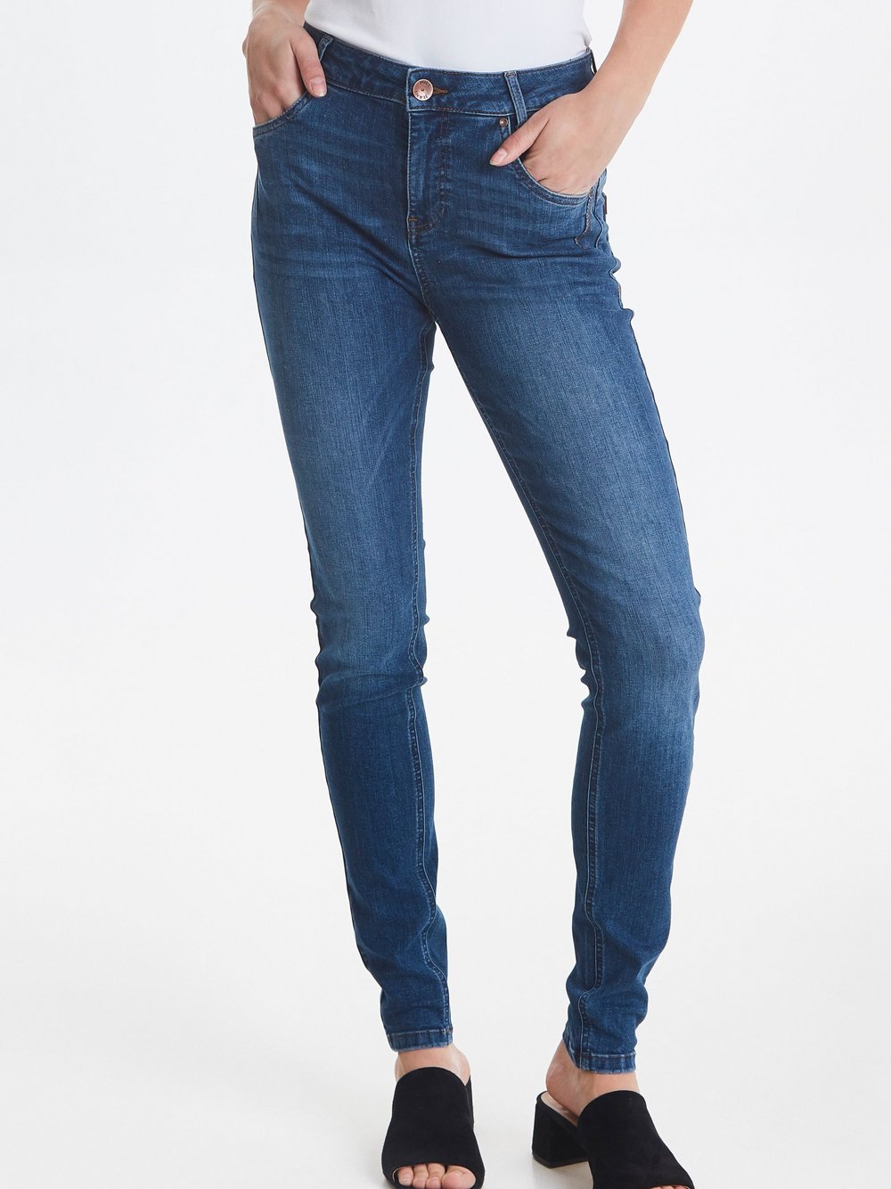 PULZ Jeans Jeans Damen blau, 28-30