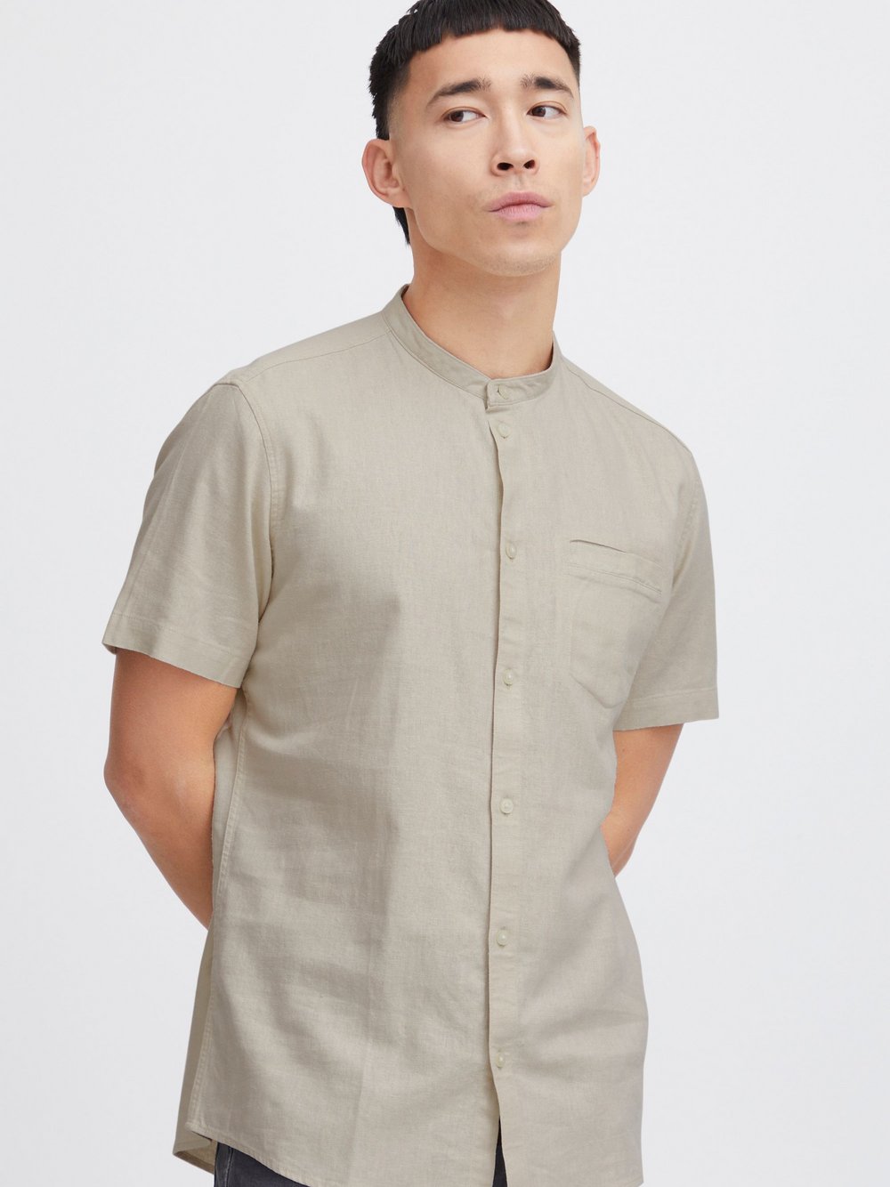 Thumbnail - 11 Project Kurzarmhemd Herren Regular Fit beige, L