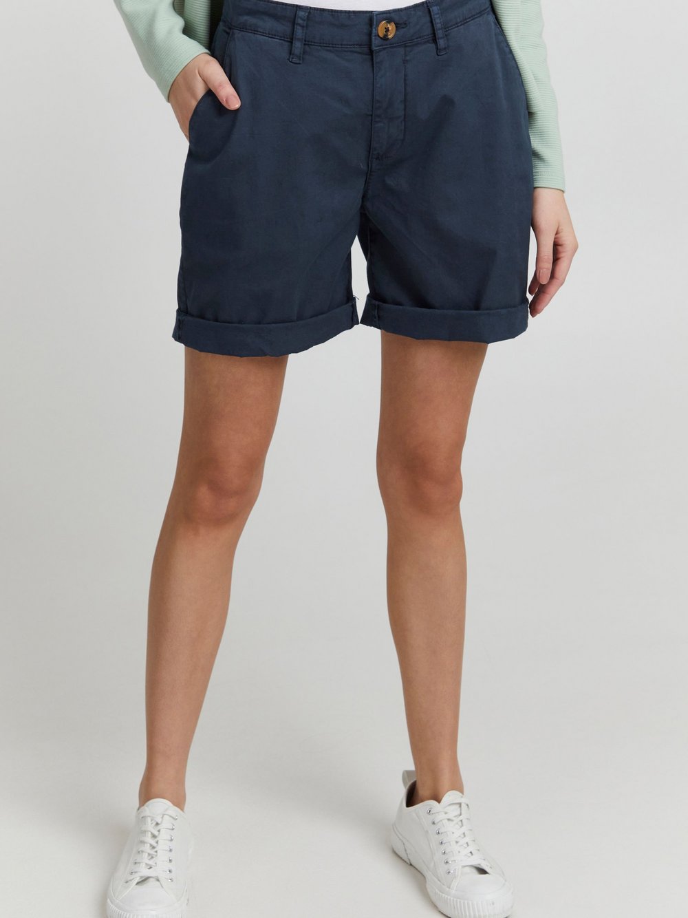 OXMO Cargoshorts Damen Baumwolle blau, 38