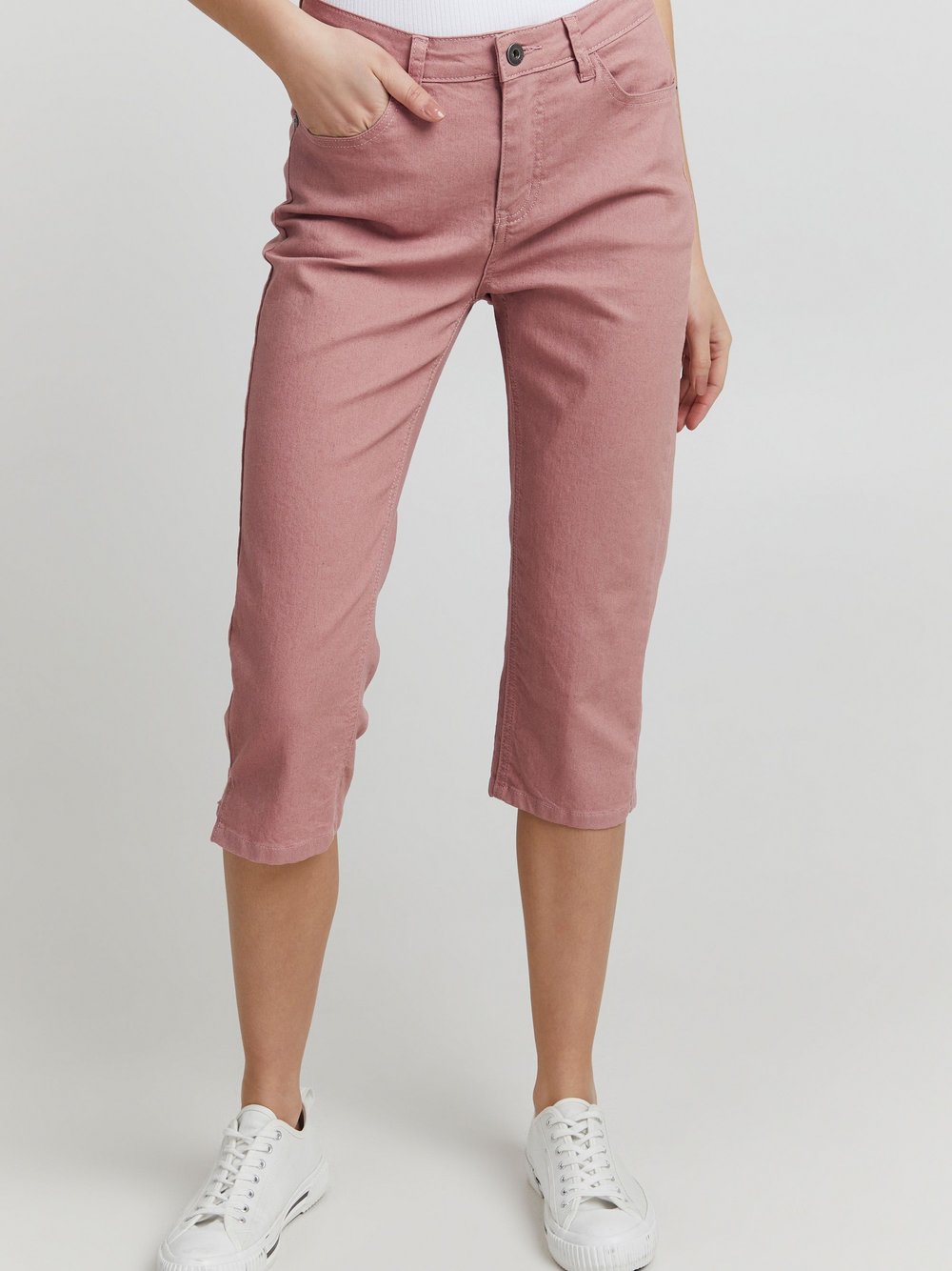 OXMO Stoffhose Damen Baumwolle rosa, 36