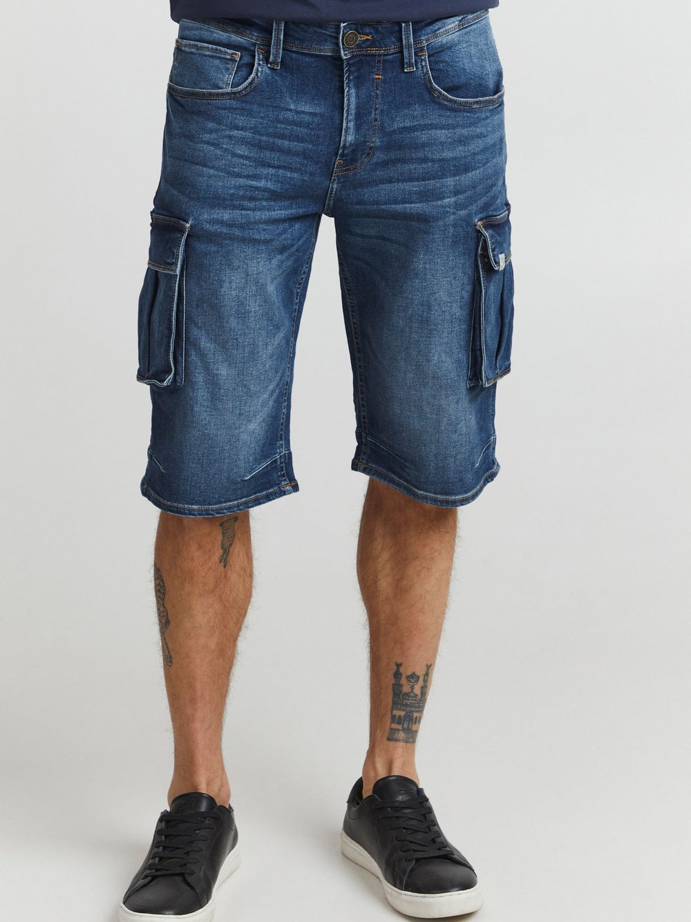 11 Project Cargoshorts Herren Baumwolle blau, S