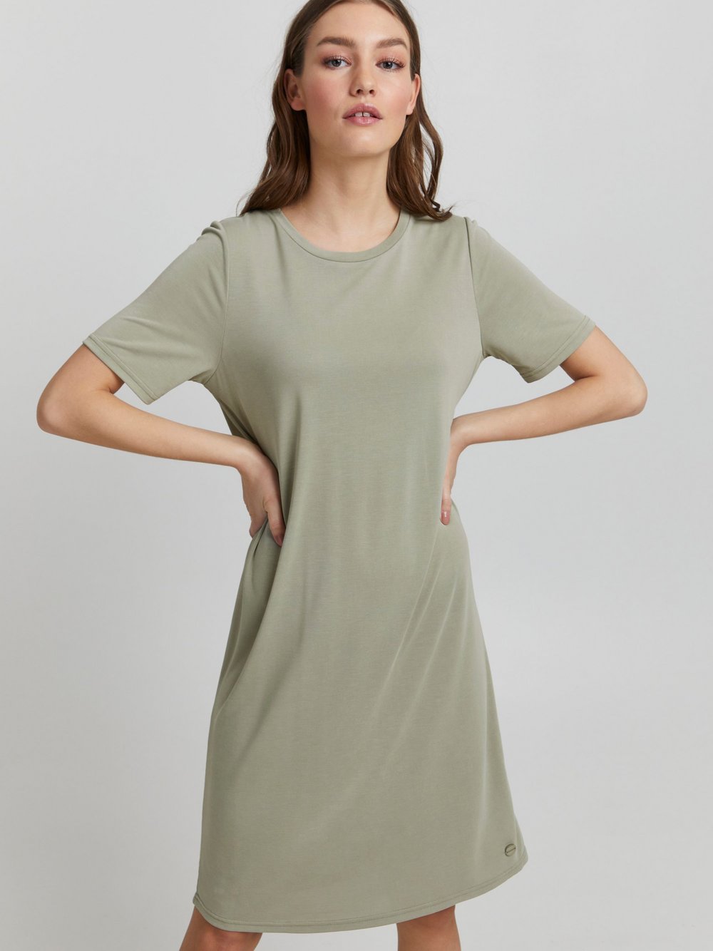 OXMO Blusenkleid Damen grün, XS