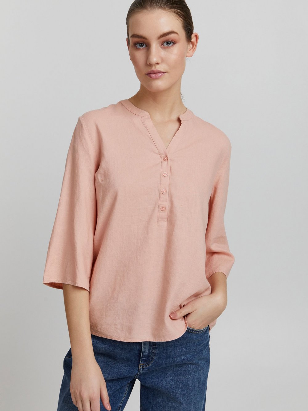 OXMO Shirtbluse Damen Viskose rosa, 40