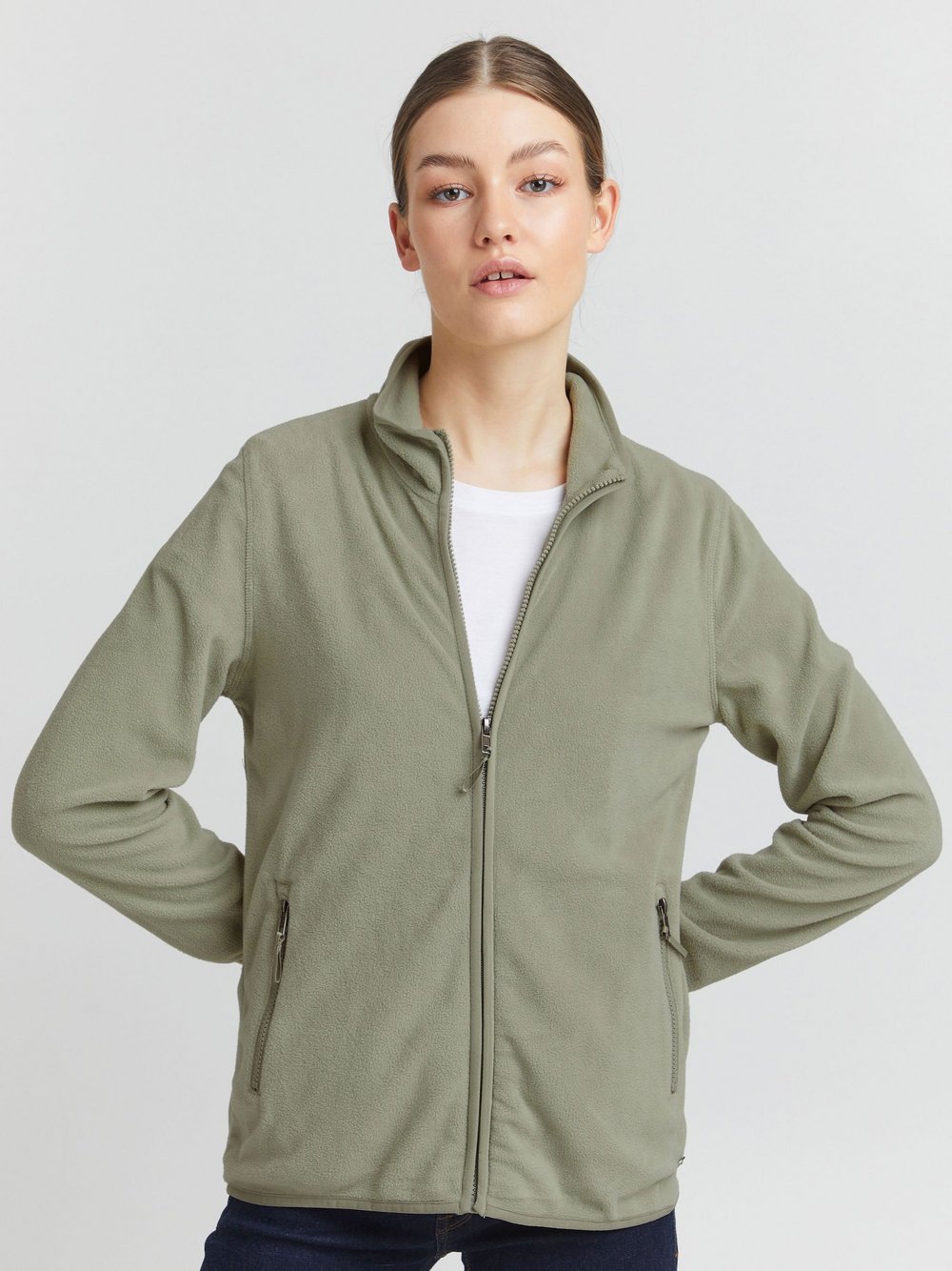 OXMO Fleecejacke Damen grün, XL