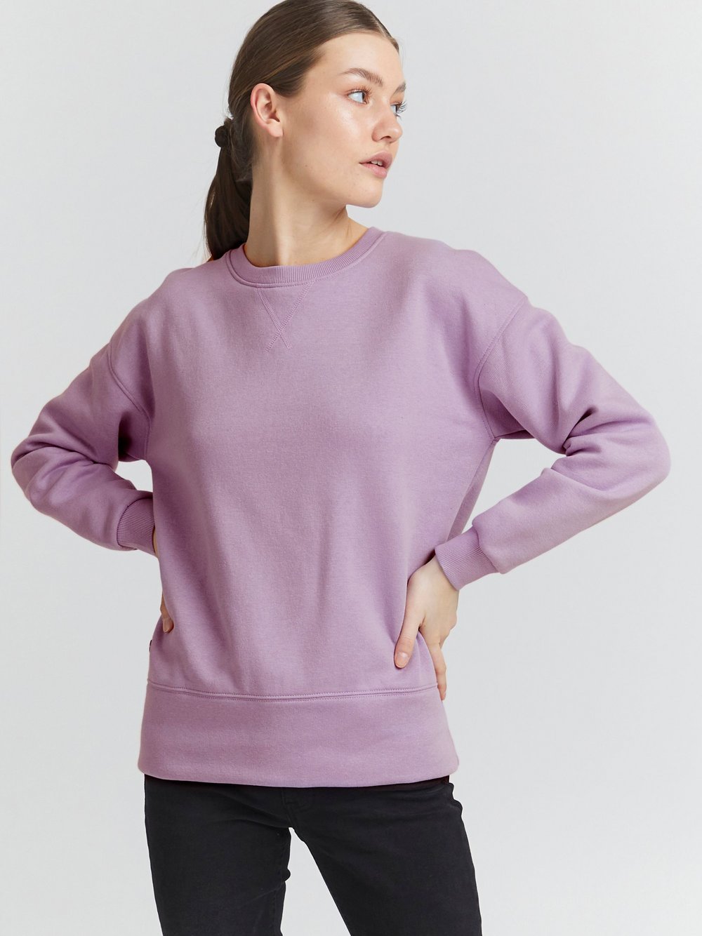 OXMO Sweatshirt Damen lila, S