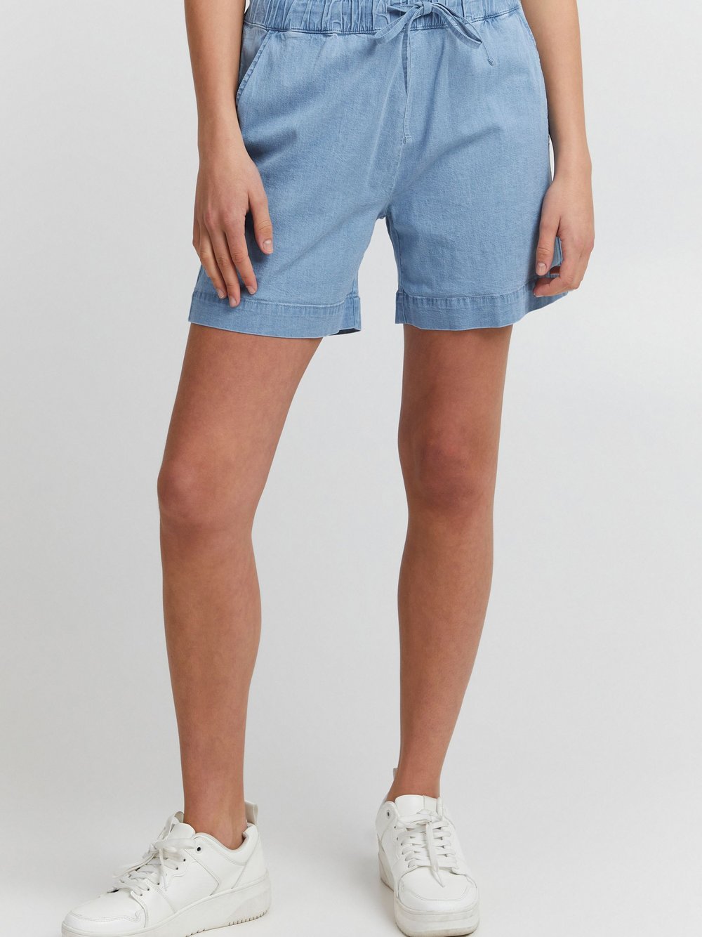 OXMO Shorts Damen Baumwolle blau, 38