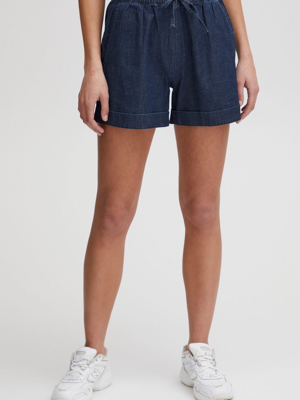 OXMO Shorts Damen Baumwolle blau, 36