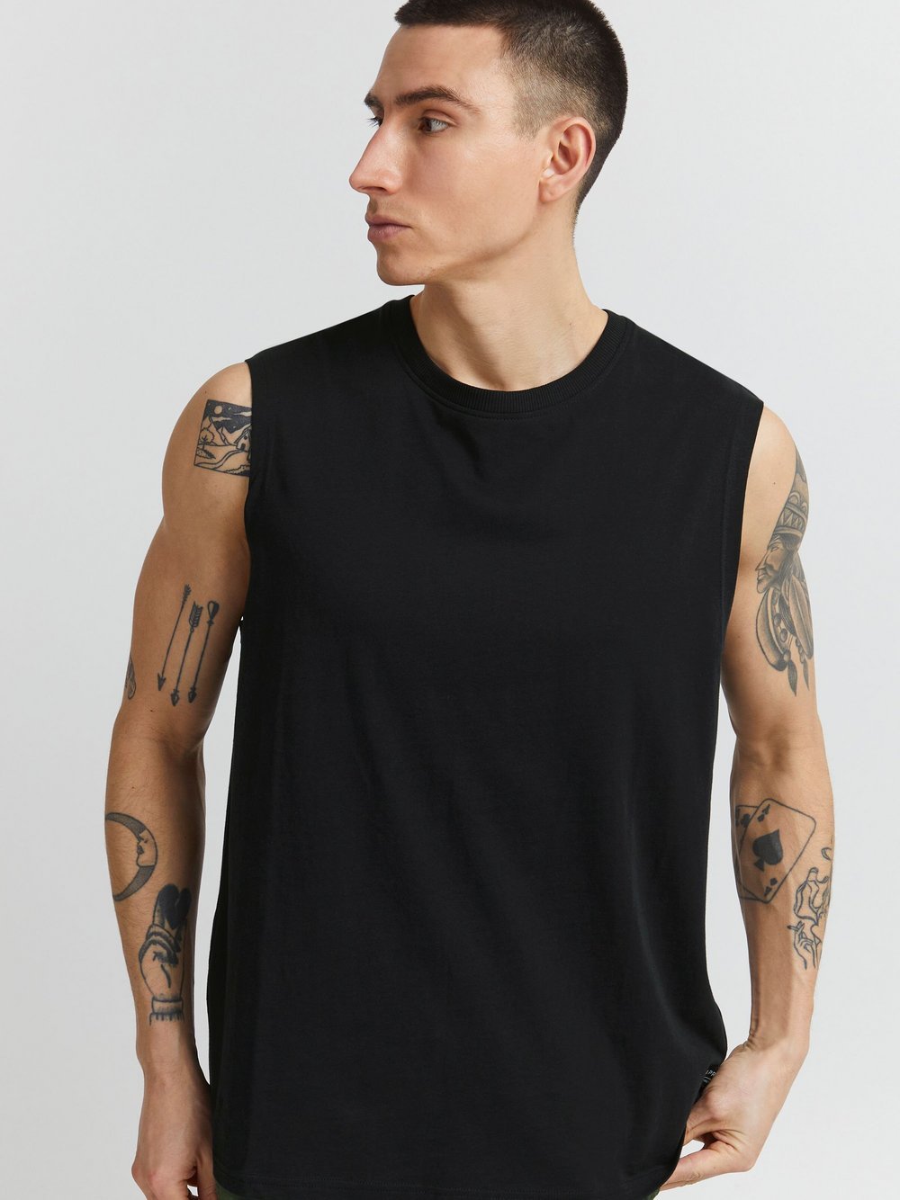 11 Project Tanktop Herren Baumwolle schwarz, XXL