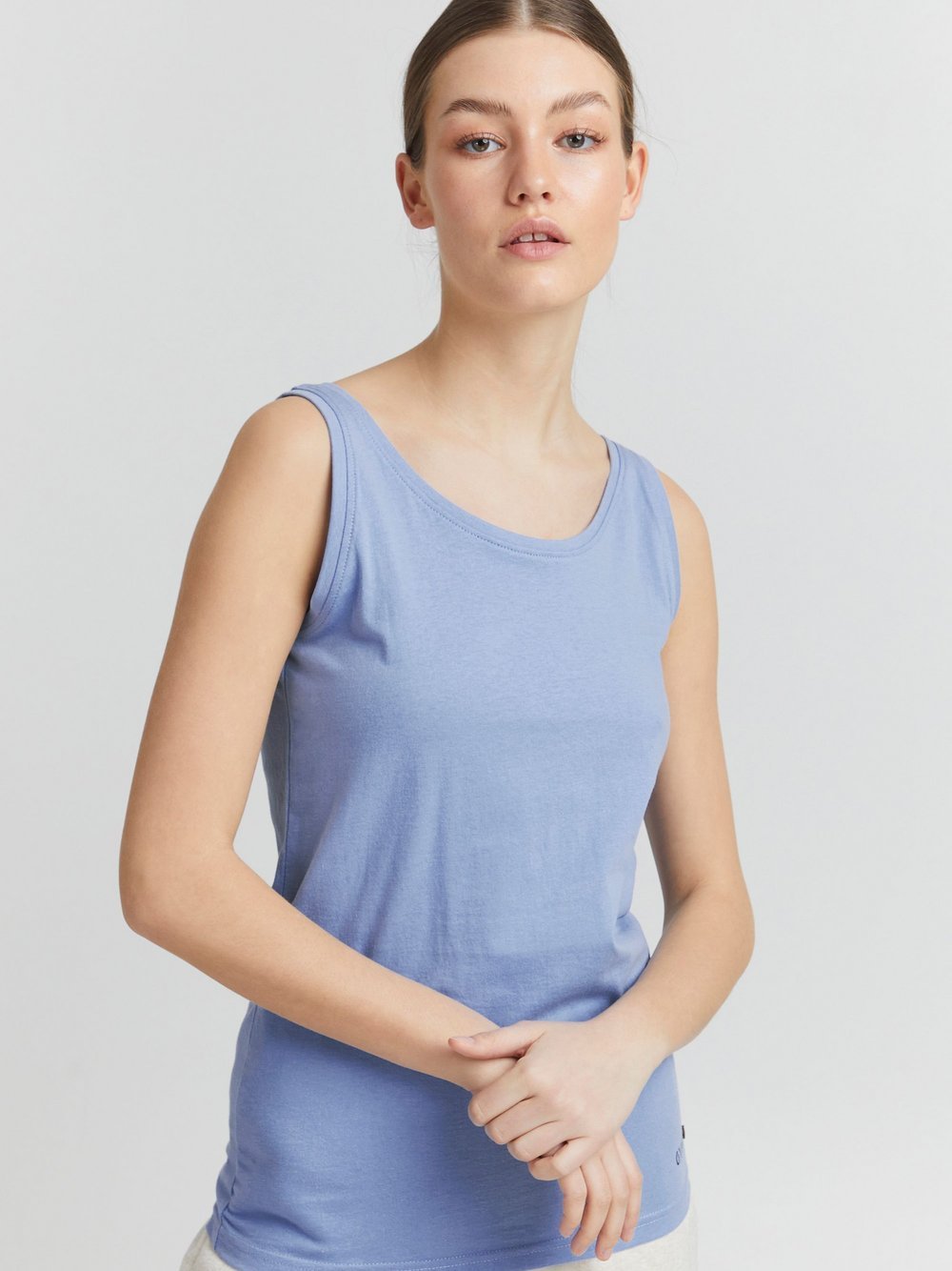 OXMO Trägertop Damen Baumwolle blau, XXL