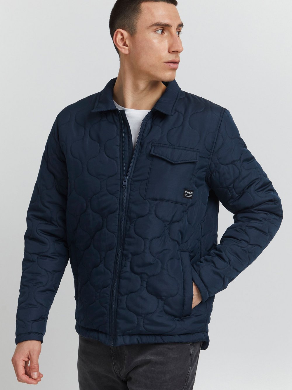 11 Project Steppjacke Herren blau, L