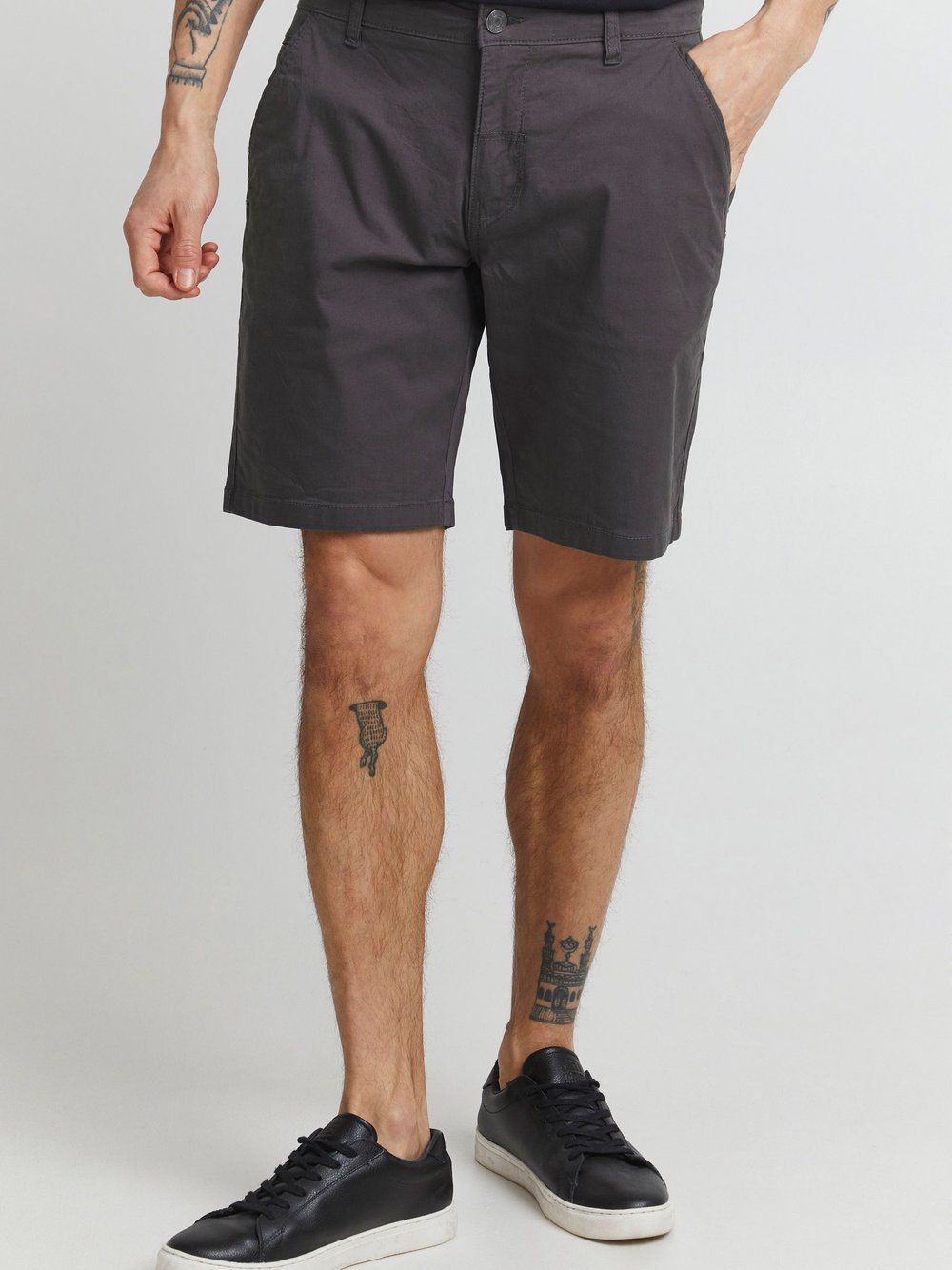 11 Project Chinoshorts Herren Baumwolle grau, XXXL