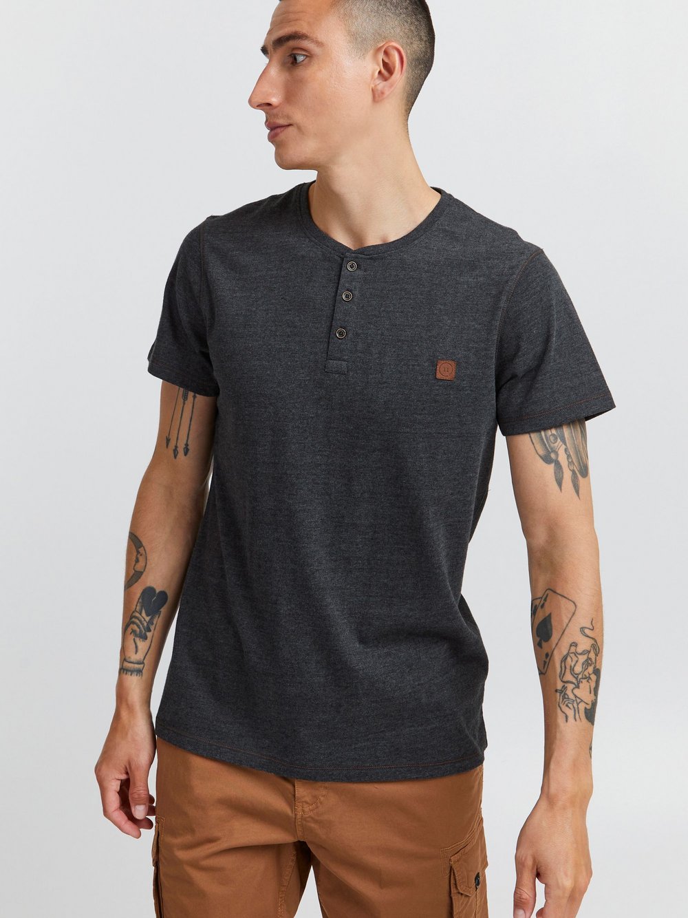 11 Project T-Shirt Herren Baumwolle grau, S