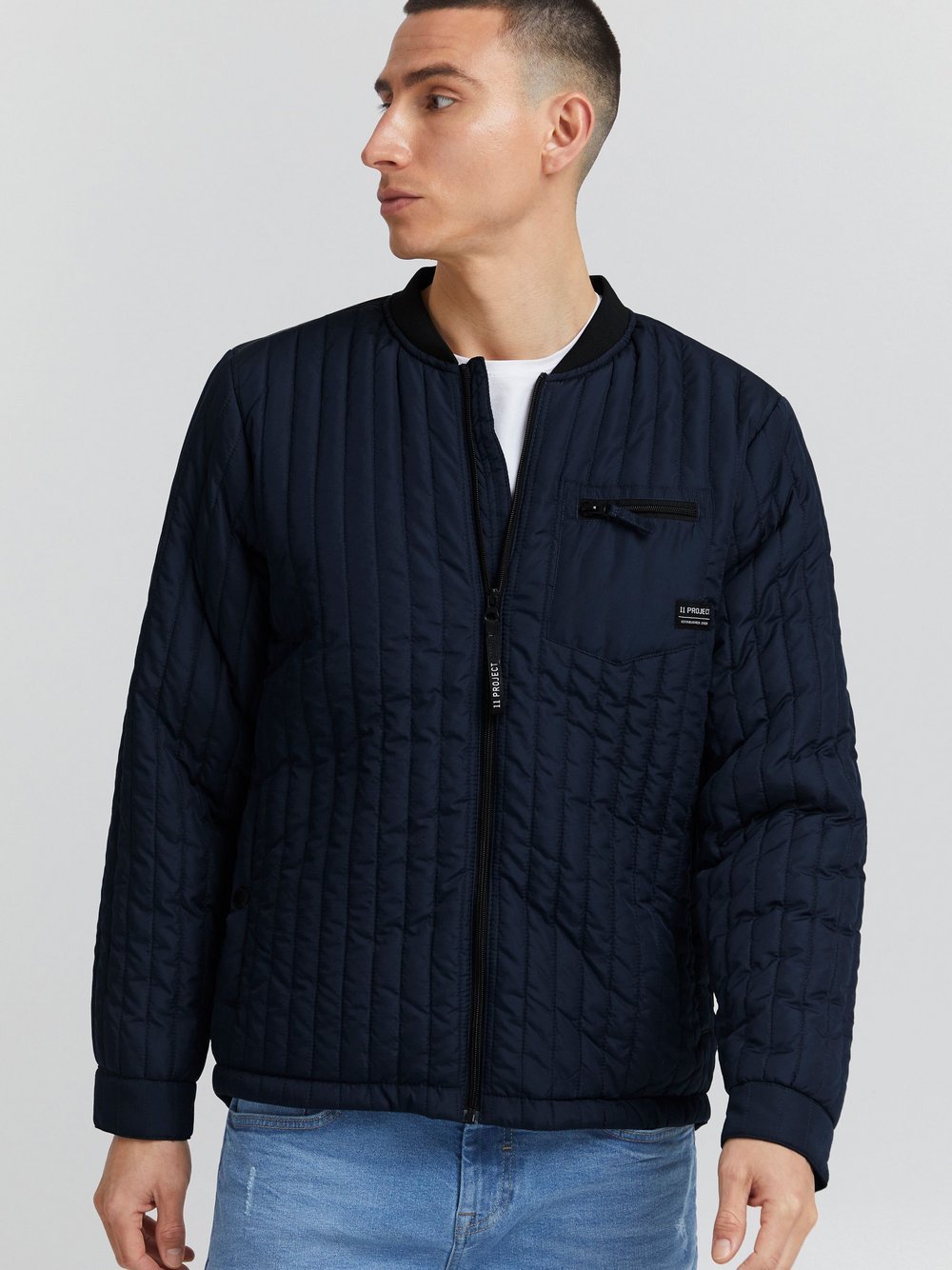 11 Project Steppjacke Herren blau, L