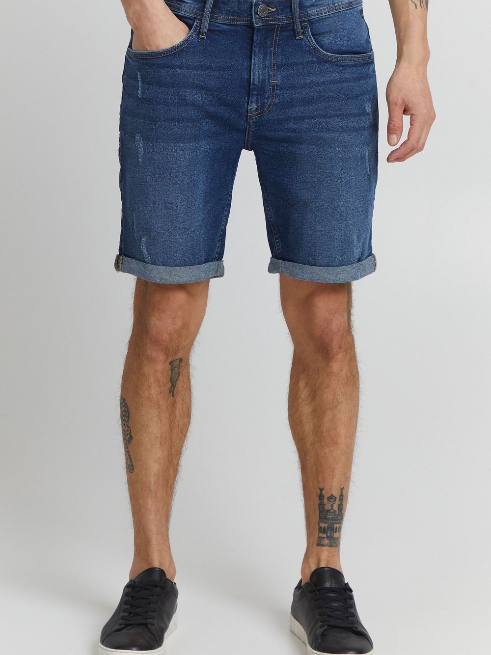 11 Project Jeansshorts Herren Baumwolle blau, XXL