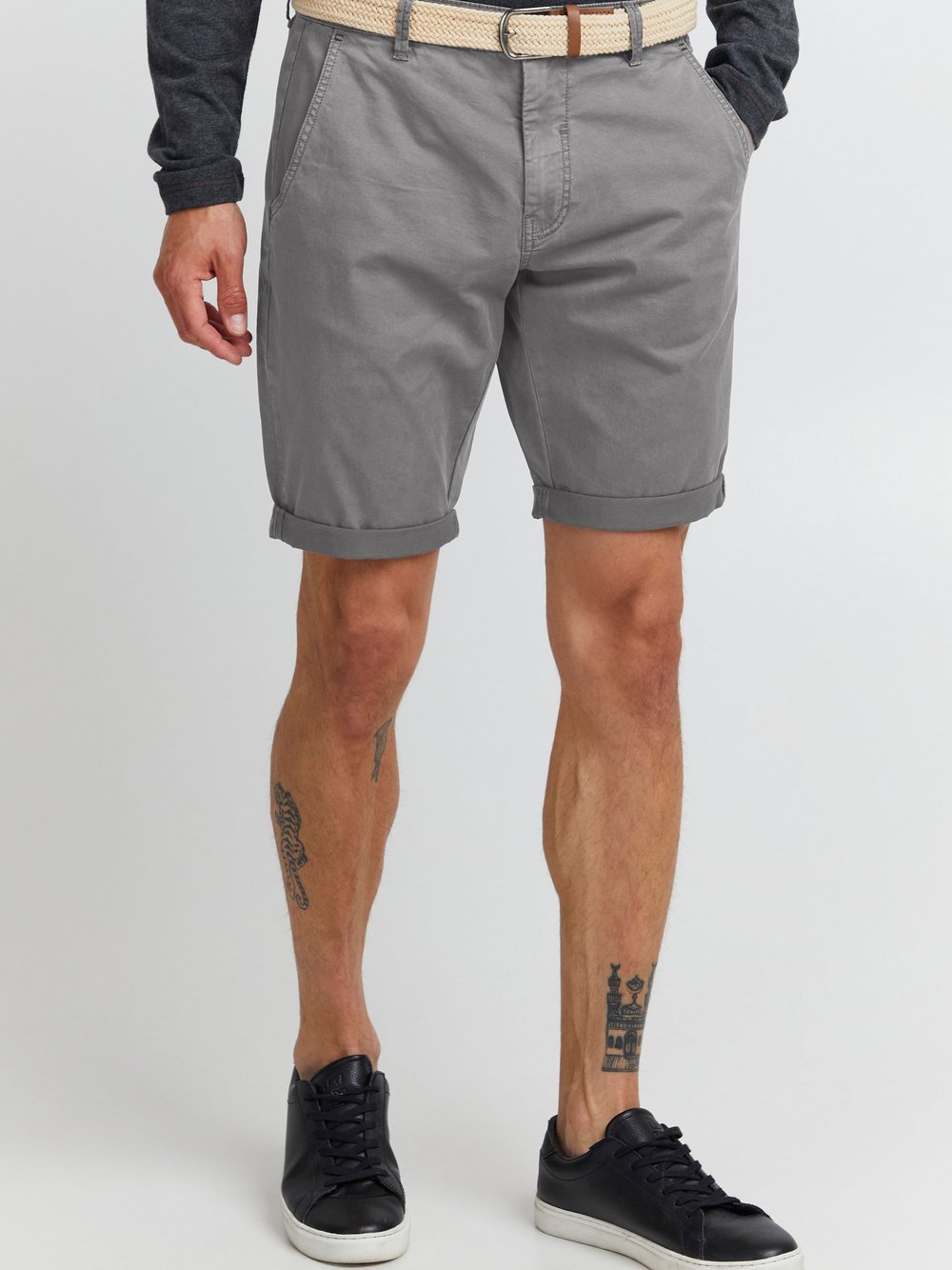 11 Project Chinoshorts Herren grau, S