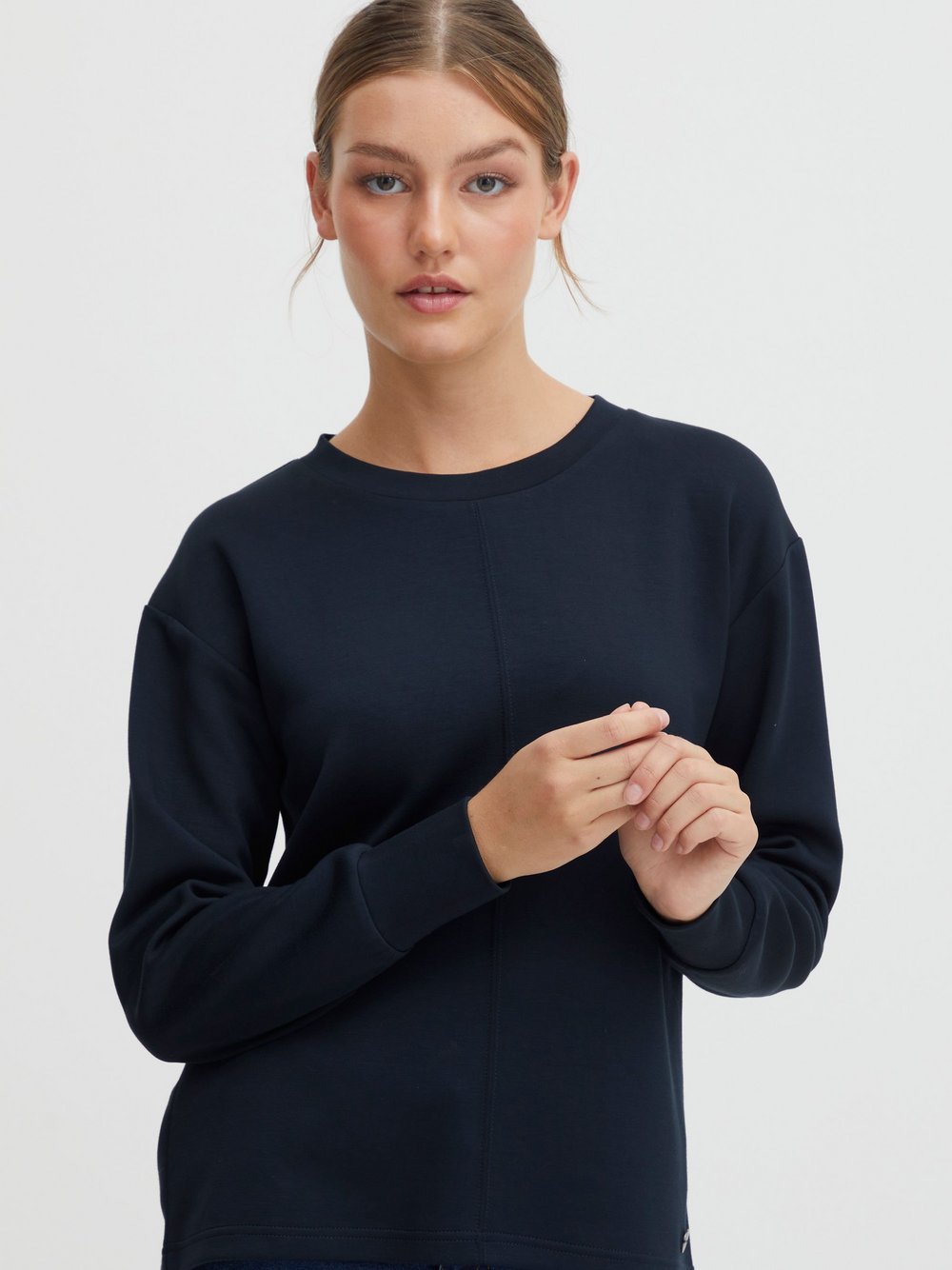 OXMO Sweatshirt Damen Modal blau, M