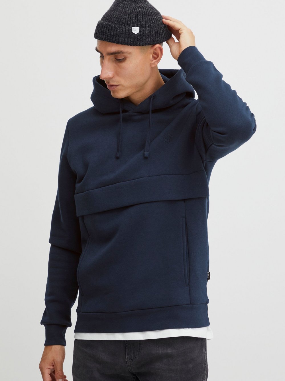 11 Project Hoodie Herren Baumwolle blau, L