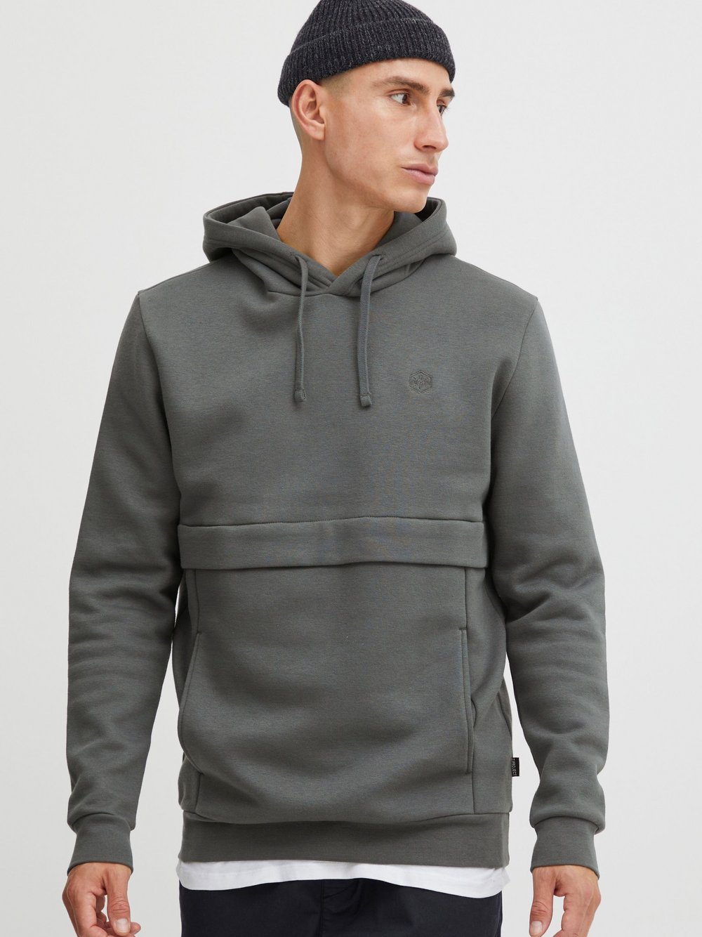 11 Project Hoodie Herren Baumwolle grau, XXL