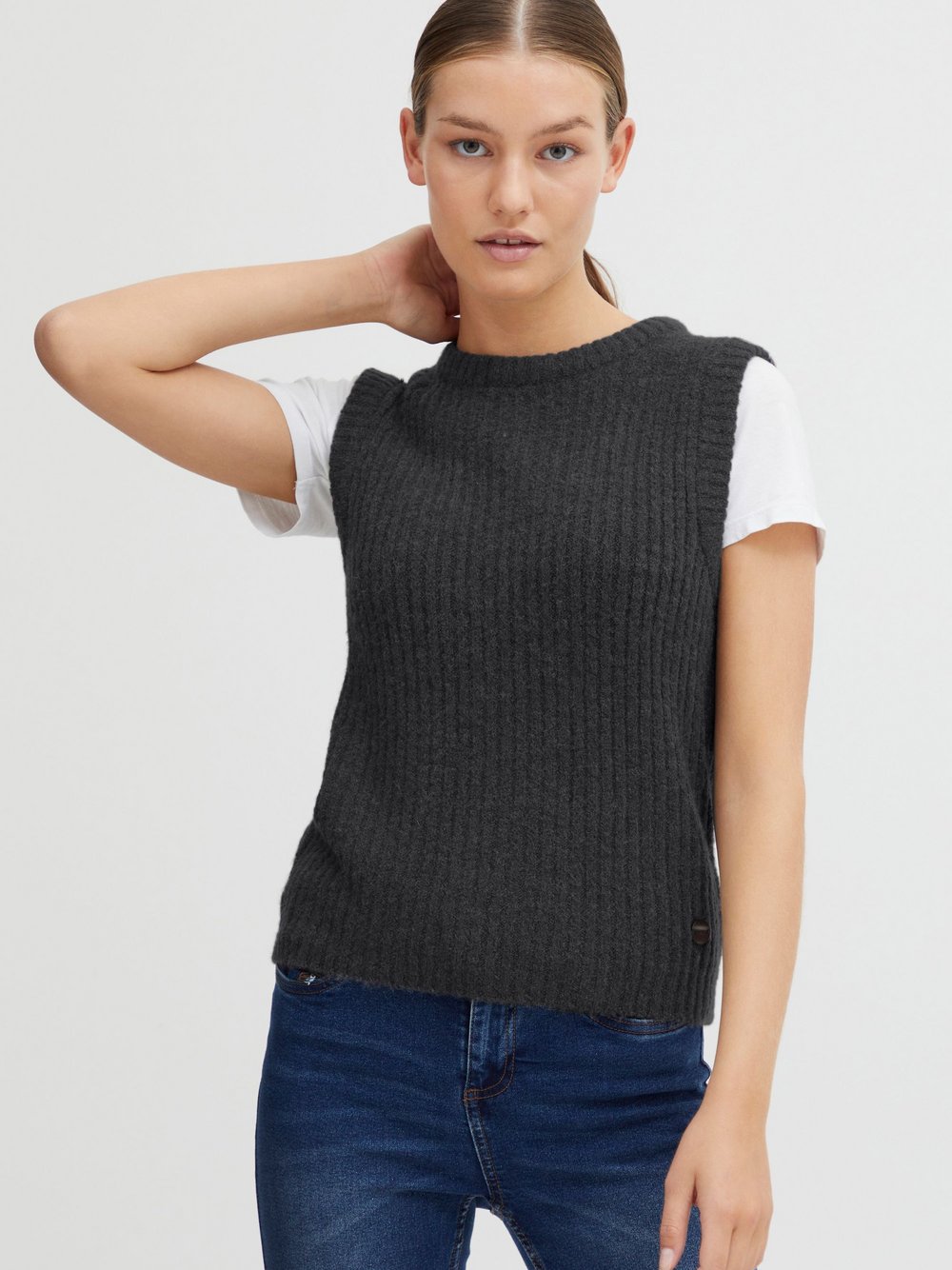 OXMO Pullunder Damen grau, XXL