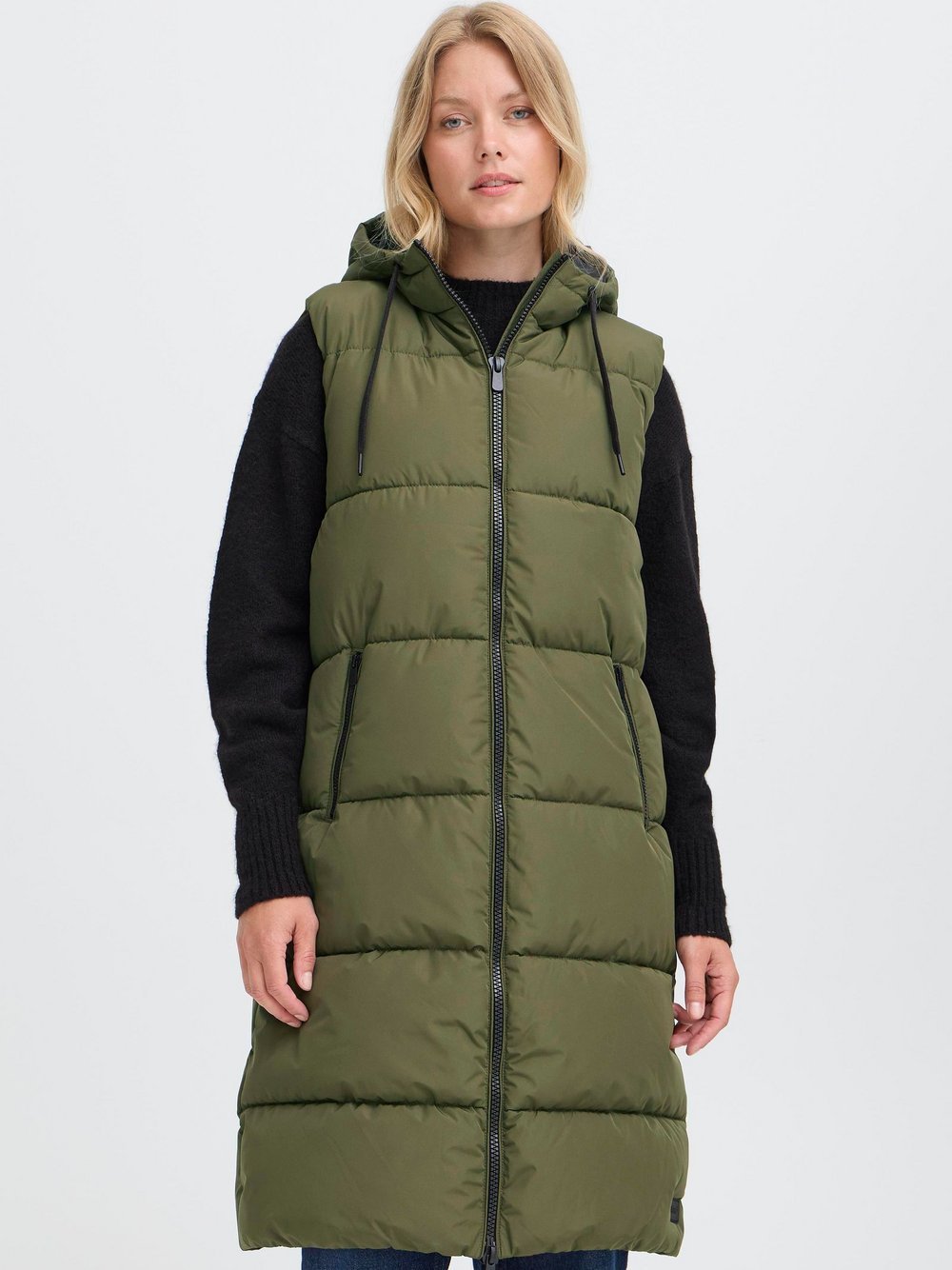 Thumbnail - OXMO Longweste Damen grün, XL