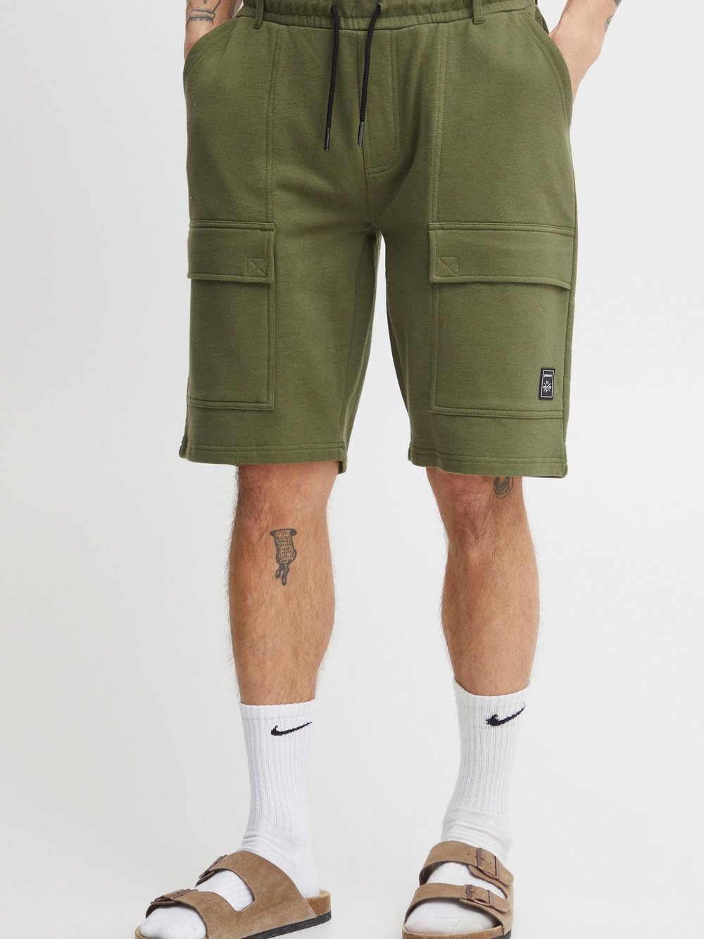 11 Project Sweatshorts Herren Baumwolle grün, S