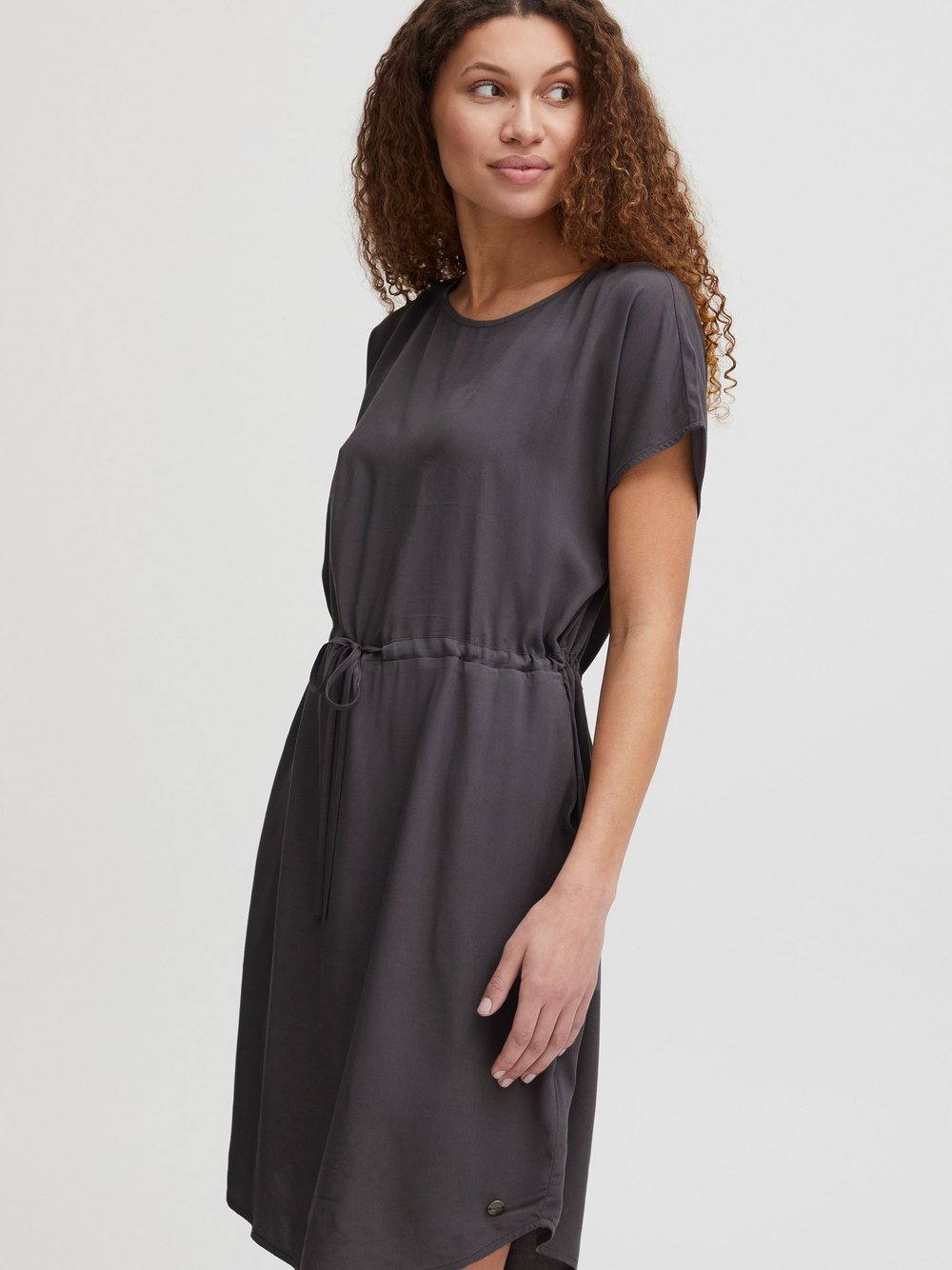 OXMO Freizeitkleid Damen Viskose grau, 36