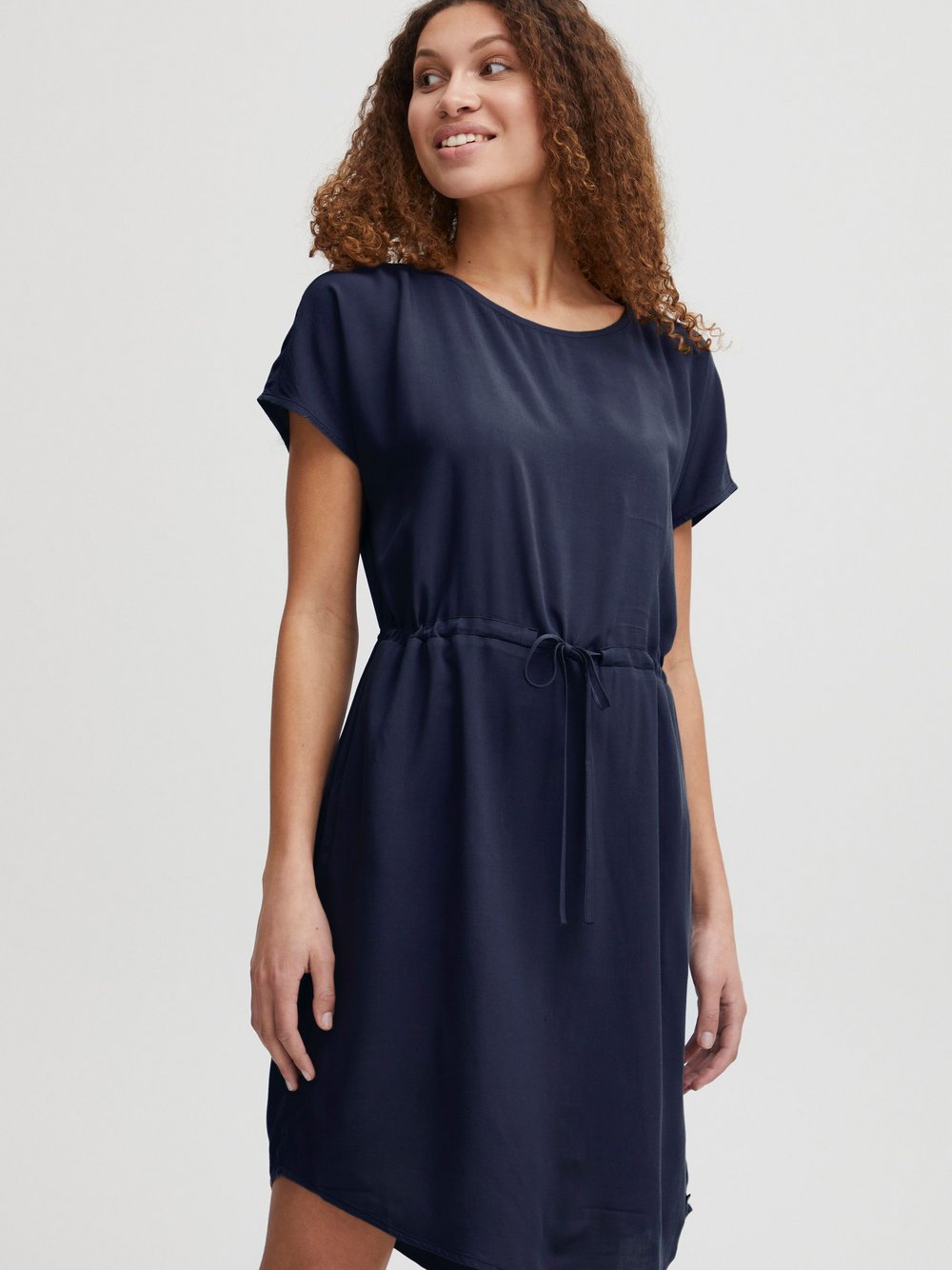 OXMO Freizeitkleid Damen Viskose blau, 42