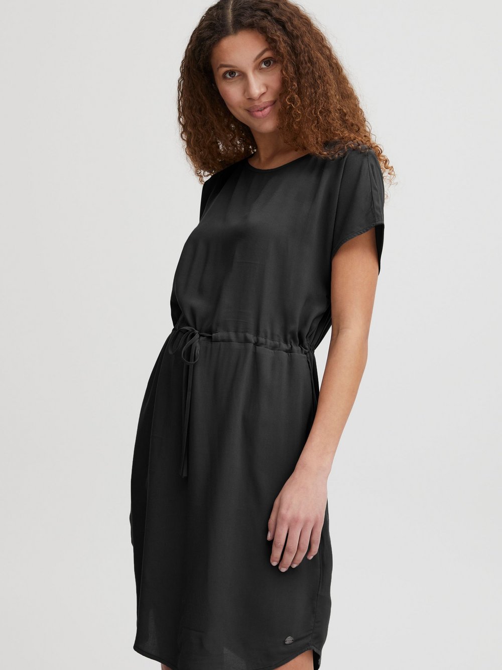 OXMO Freizeitkleid Damen Viskose schwarz, 36